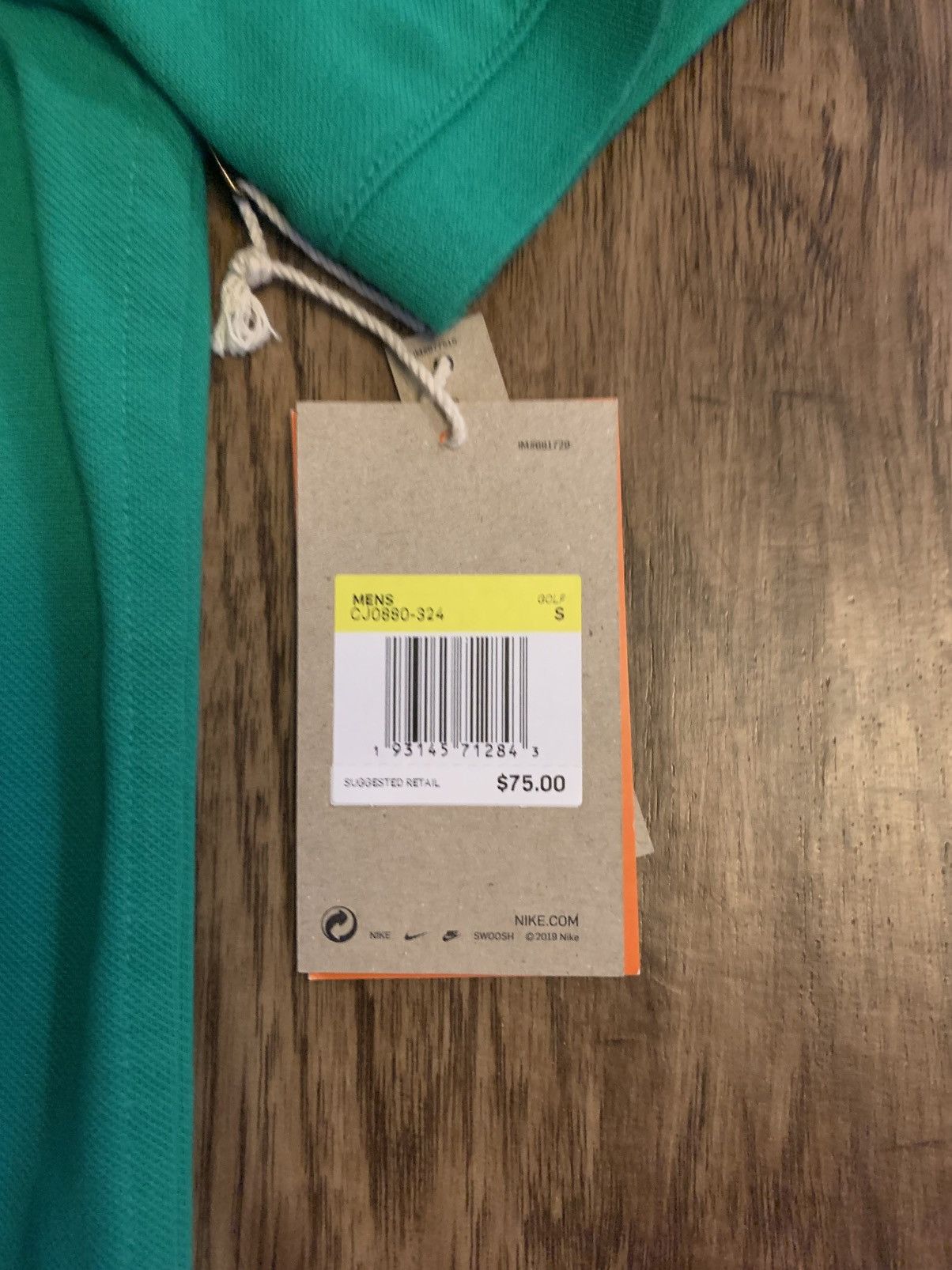 NWT Nike Golf Polo Tee “Master's Praying Hands” Small