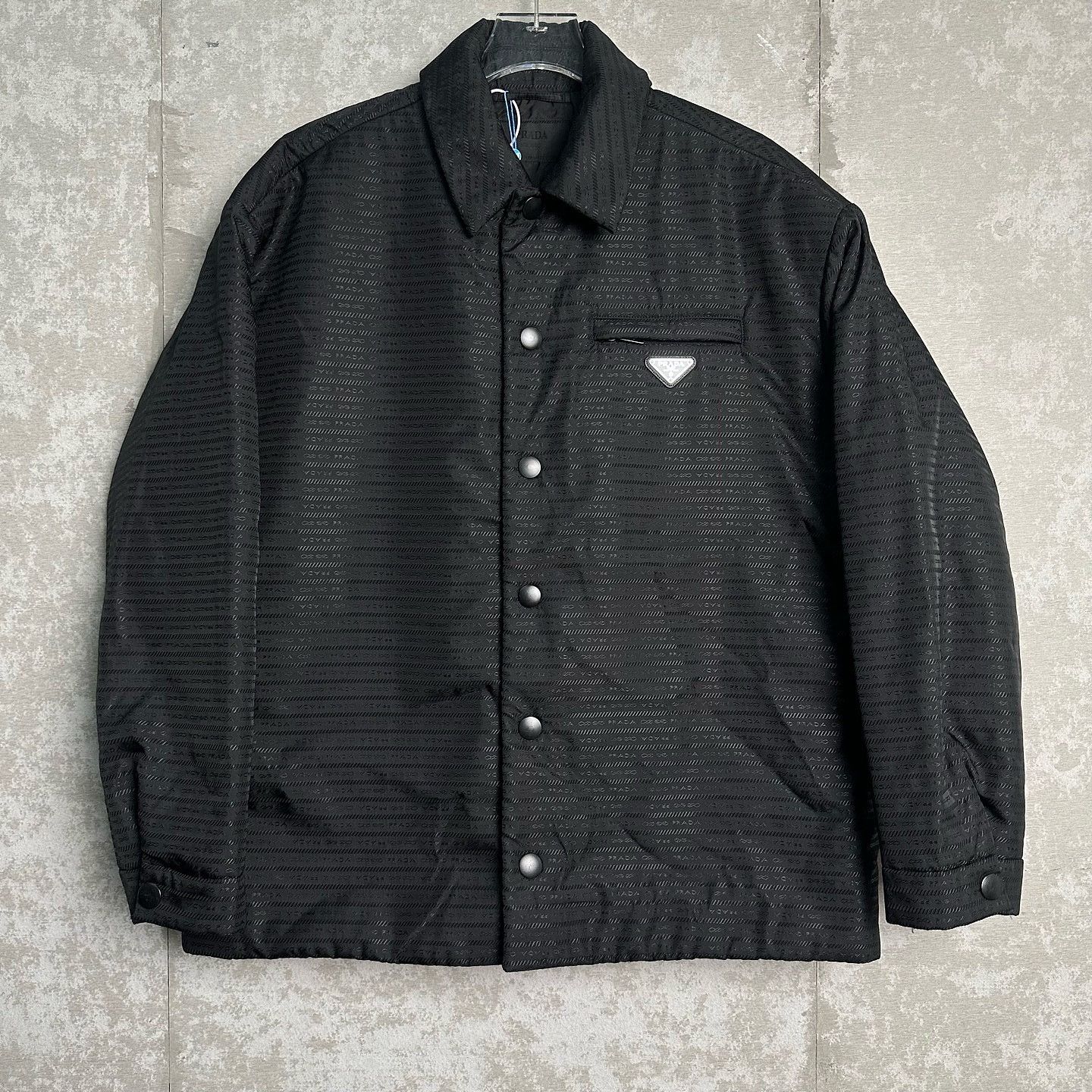 Prada Prada Re-Nylon Monogram Shirt Jacket Size M Size US M / EU 48-50 / 2 - 1 Thumbnail
