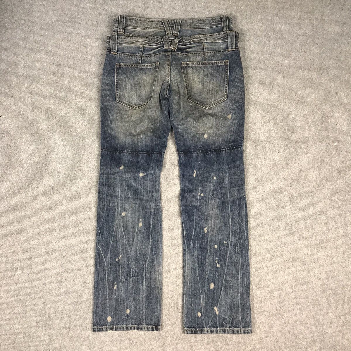 Japanese Brand × PPFM × Tornado Mart DOUBLE WAIST PPFM DISTRESSED JAPAN RARE DENIM PANTS Size US 32 / EU 48 - 12 Thumbnail