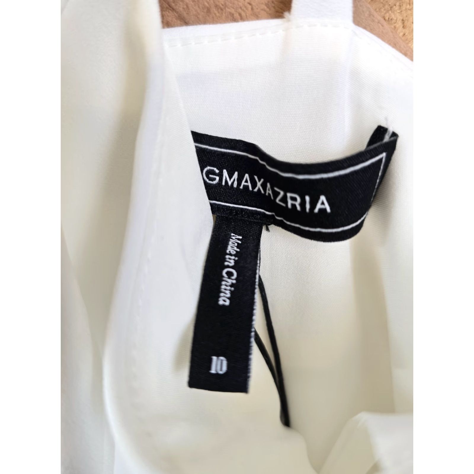 Bcbgmaxazria NWT BCBGMAXAZRIA White Dress W/Feather-Trimmed Mini Skirt - Pure White - Size 10 Dress Size 32" / US 10 / IT 46 - 3 Thumbnail