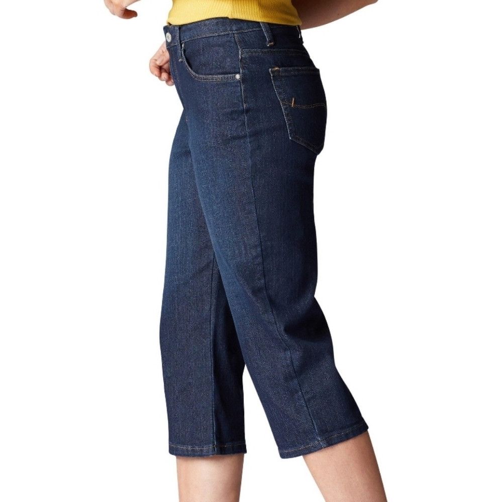 Lee Lee Dark Dive Mid Rise 22" Inseam Capri Size 20M Size 42" / US 20 - 3 Thumbnail