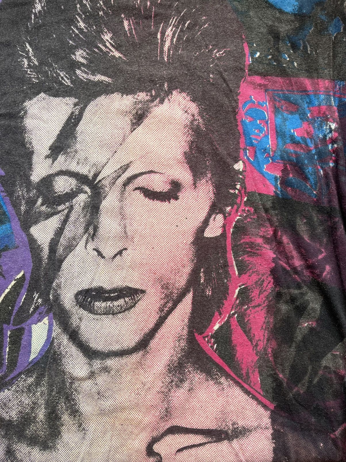 Band Tees × Grailed × Vintage 80ʼs vintage David Bowie acid washed Tee by mosquitohead Size US XL / EU 56 / 4 - 7 Thumbnail