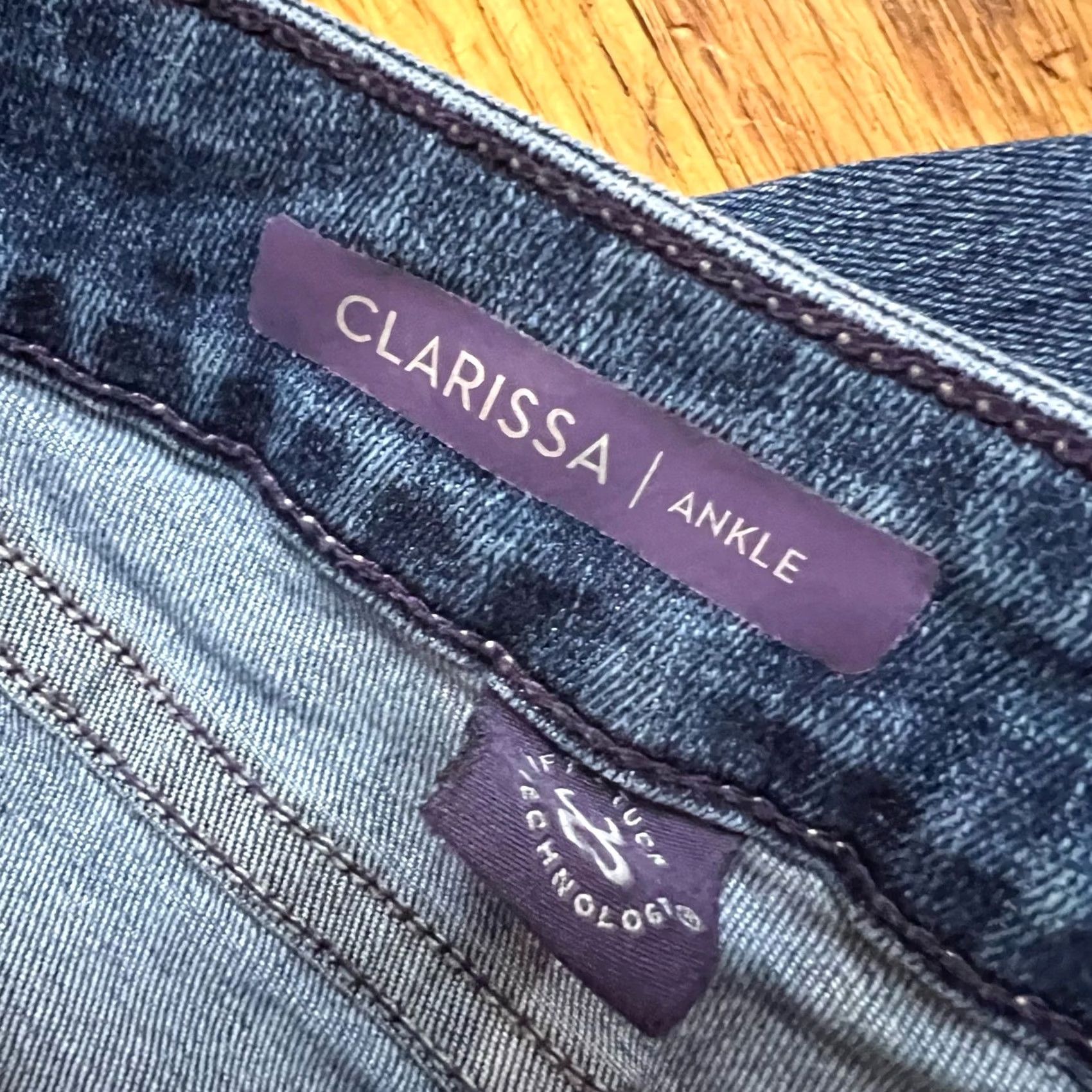 NYDJ NYDJ Jeans Womens 14 Clarissa Ankle High Rise Blue Denim Jeans 34x27 Womens Size 36" / US 14 / IT 50 - 6 Thumbnail