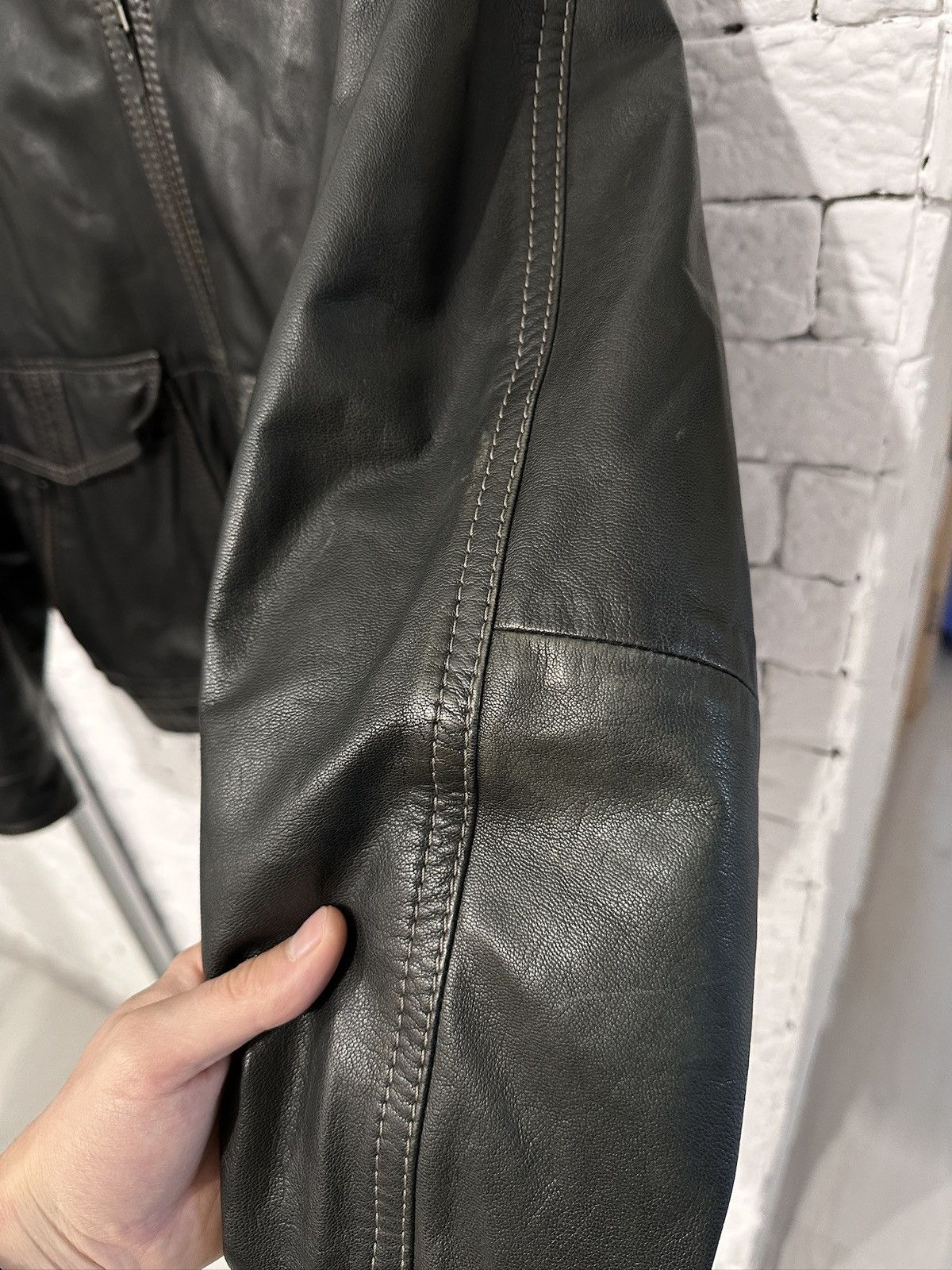Gimo's Gimo’s Italy Leather Jacket – 100% Pelle Leather – Black Size US L / EU 52-54 / 3 - 4 Thumbnail