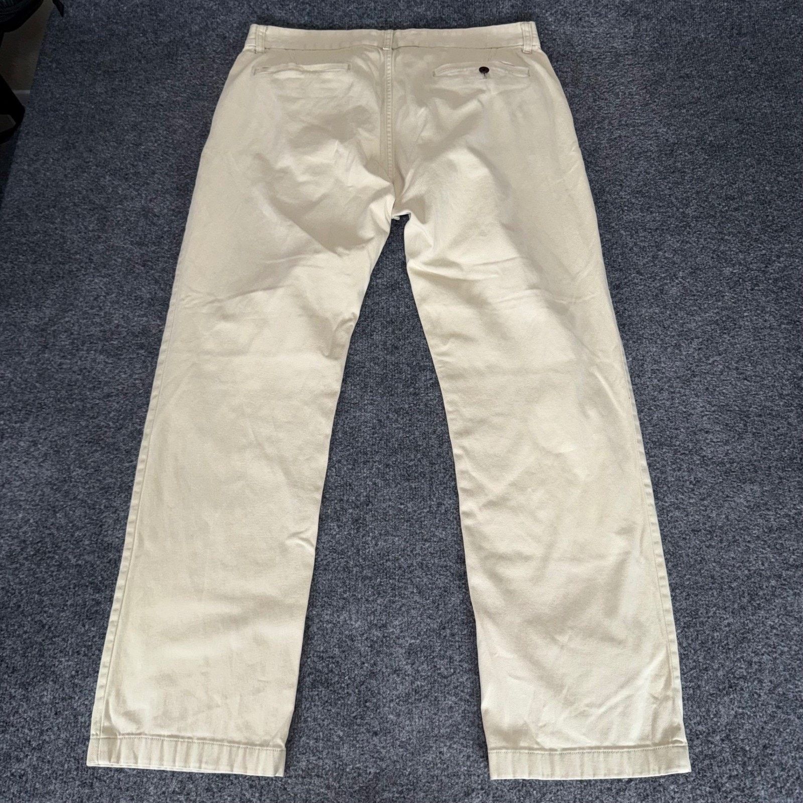 Outerknown Outerknown SEA Legs Mens Chino Pants 34x30 Khaki Tan Slim Size US 34 / EU 50 - 3 Thumbnail