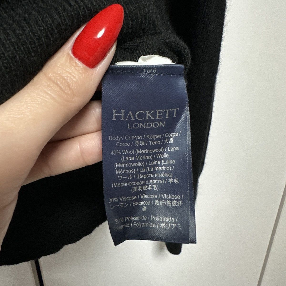 Hackett Hackett men's wool sweater Size US L / EU 52-54 / 3 - 8 Thumbnail