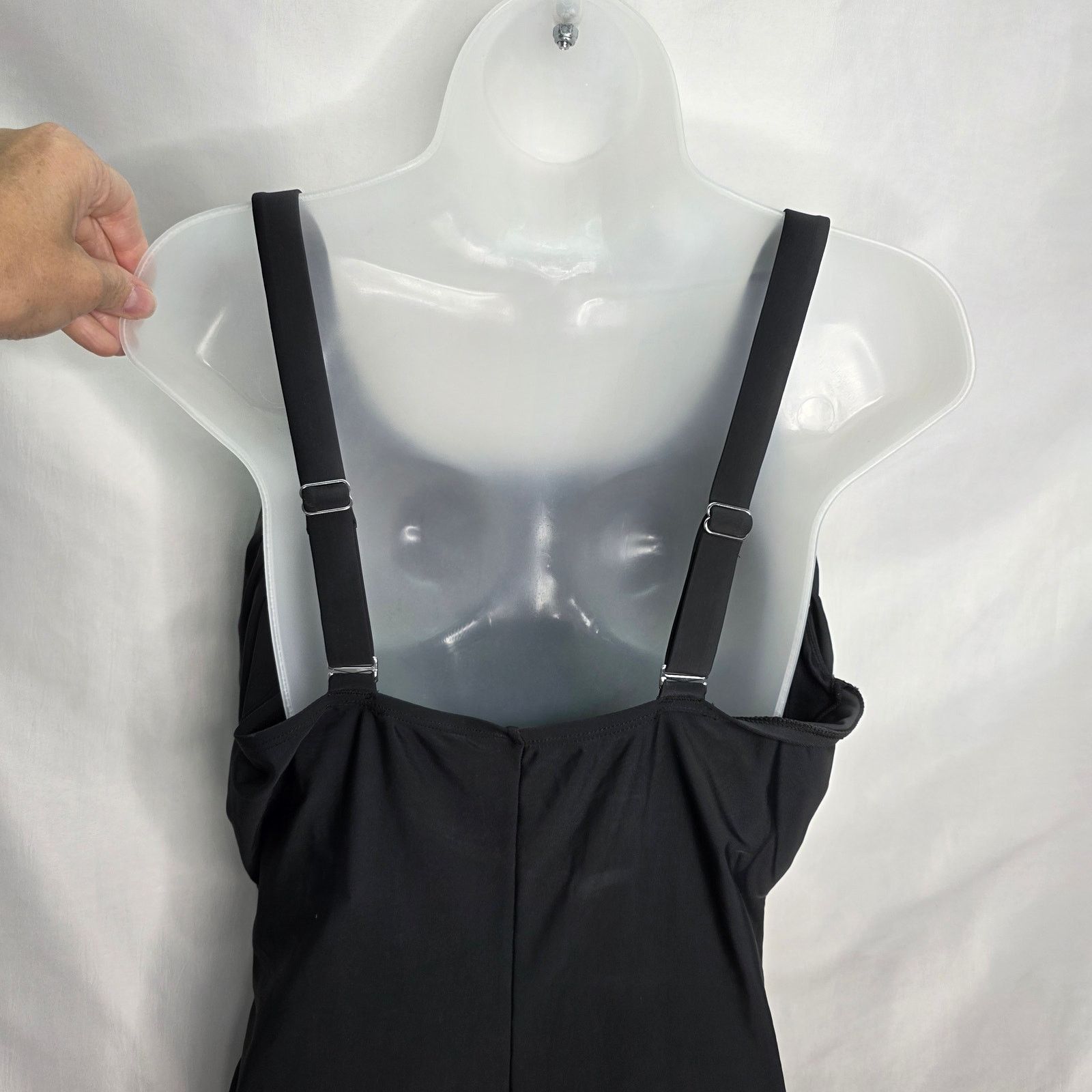 Other Black Adjustable Strap Tummy Control One Piece Swimsuit Size XXL / US 16-18 / IT 52-54 - 8 Thumbnail