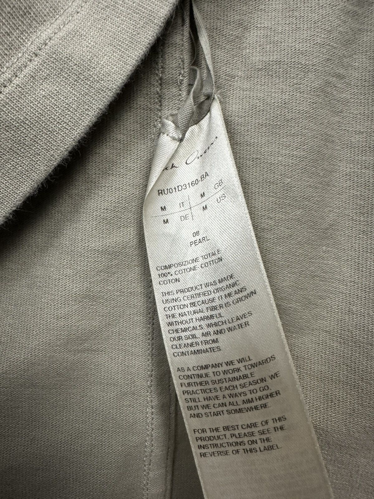 Rick Owens SS24 ‘LIDO’ Tarp Tee Size US M / EU 48-50 / 2 - 4 Thumbnail