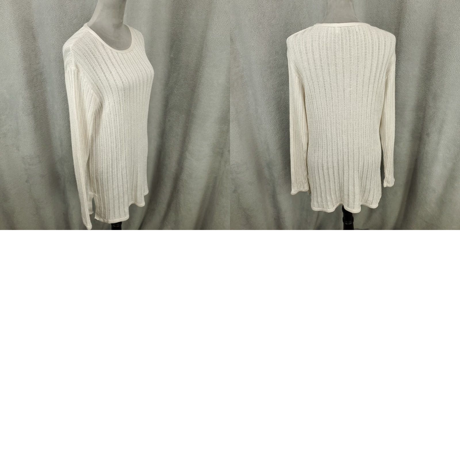 Diane von Furstenberg Diane von Furstenberg Sweater Womens Large White Knit Lightweight Pullover Size L / US 10 / IT 46 - 8 Thumbnail