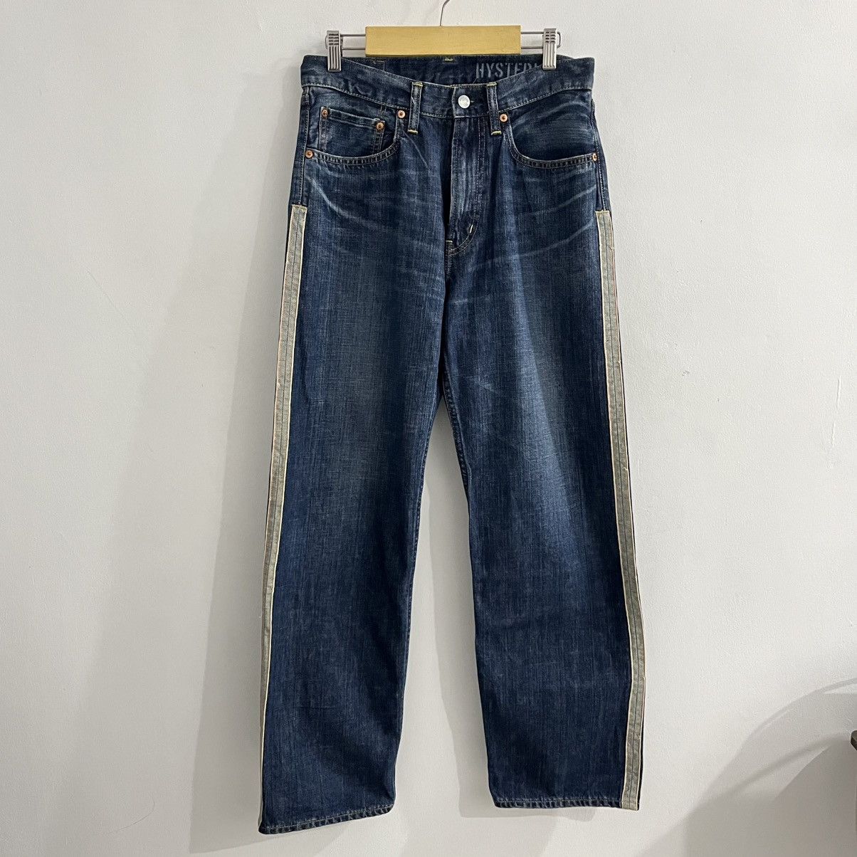 Hysteric Glamour Hysteric Glamour Kinky Denim Line Accent Pant Size US 28 / EU 44 - 1 Thumbnail