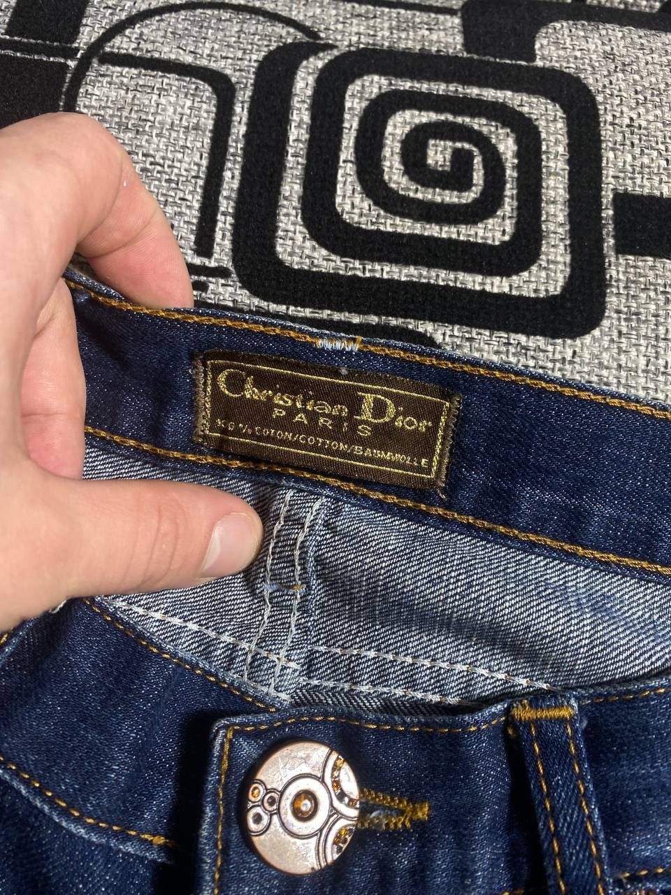Japanese Brand Crazy Crash Dirty Baggy Faded Jean Japan Avant Garde Style Size US 30 / EU 46 - 14 Thumbnail