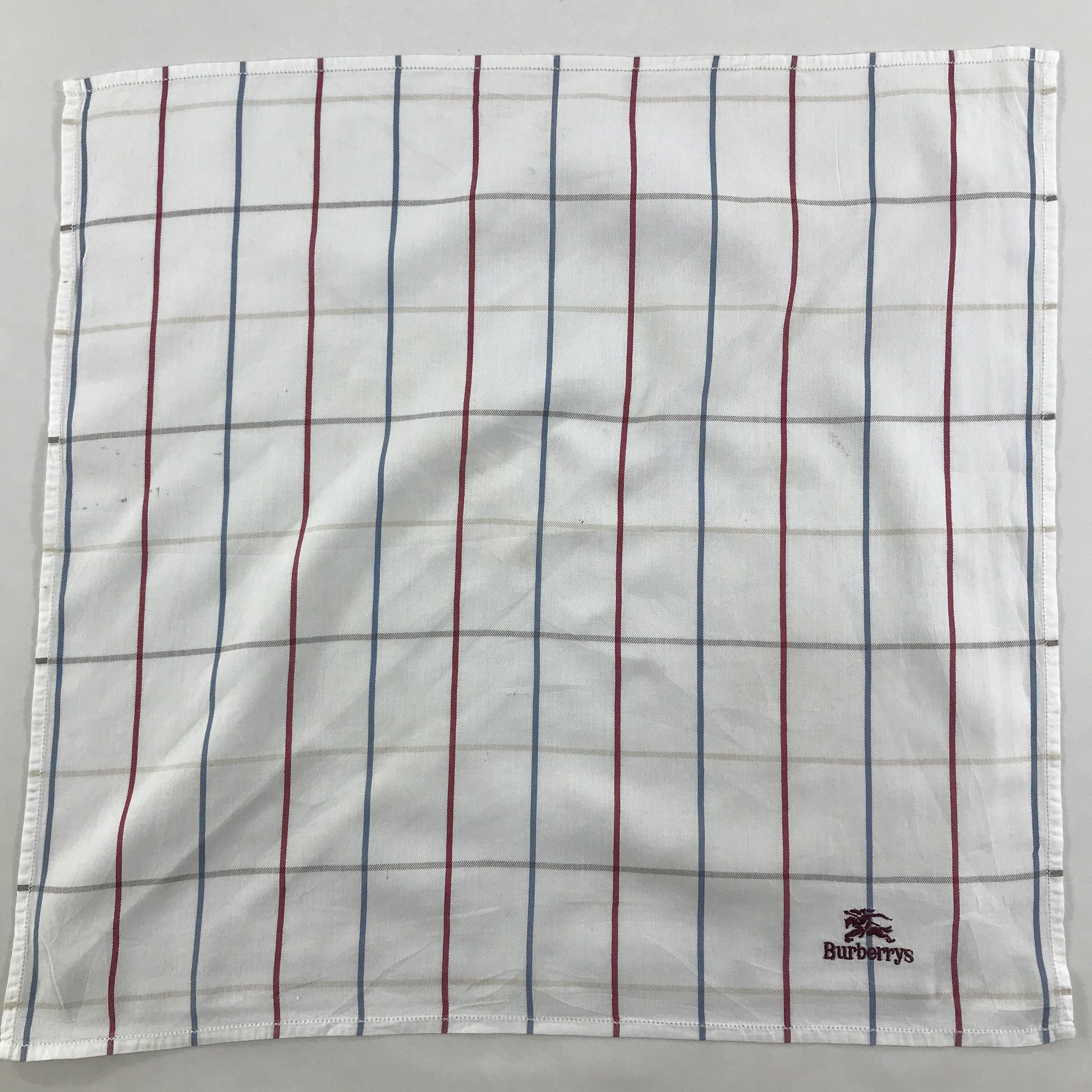 Burberry × Vintage Burberry Bandana / Handkerchief / Neckerchief - S1271 Size ONE SIZE - 1 Thumbnail
