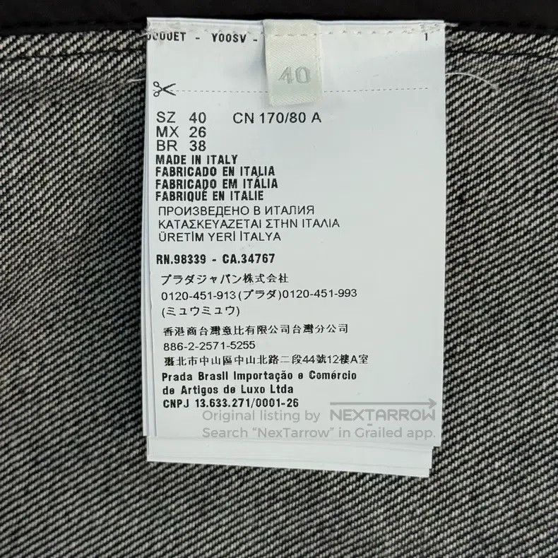 Prada Prada Black triangle mark washed denim long-sleeved shirt Size US XXS / EU 40 - 7 Thumbnail