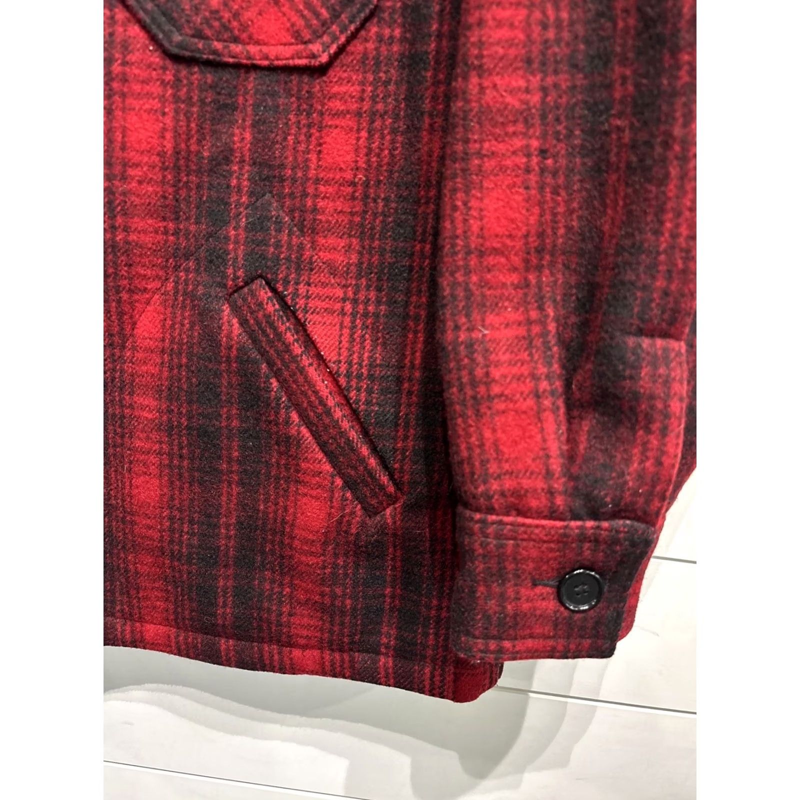 Vintage VINTAGE Bemidji Woolen Mills USA Plaid 100% Wool Shacket Coat Jacket Mens Large Red Size US L / EU 52-54 / 3 - 4 Thumbnail