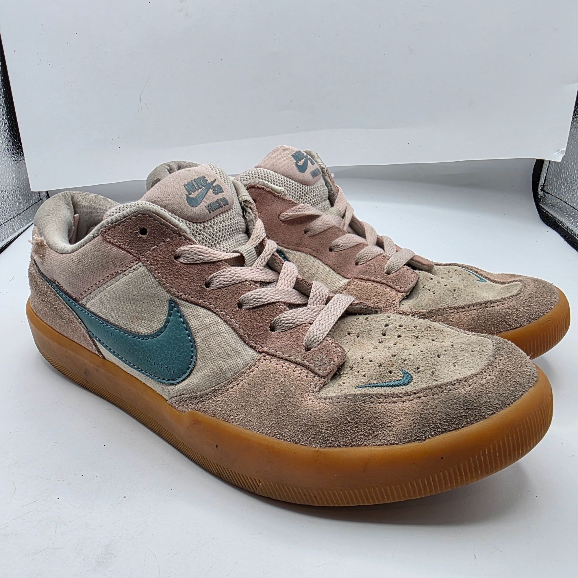 Nike Nike SB Force 58 Pink Bloom Teal Gum Mens Size 8.5 Skateboar Size US 8.5 / EU 41-42 - 1 Thumbnail
