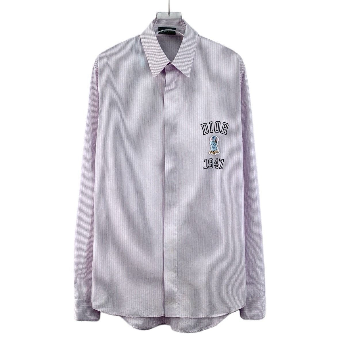 Dior Dior Pink Vertical Stripe Long Sleeve Shirt K26WX Size XS / US 0-2 / IT 36-38 - 1 Thumbnail