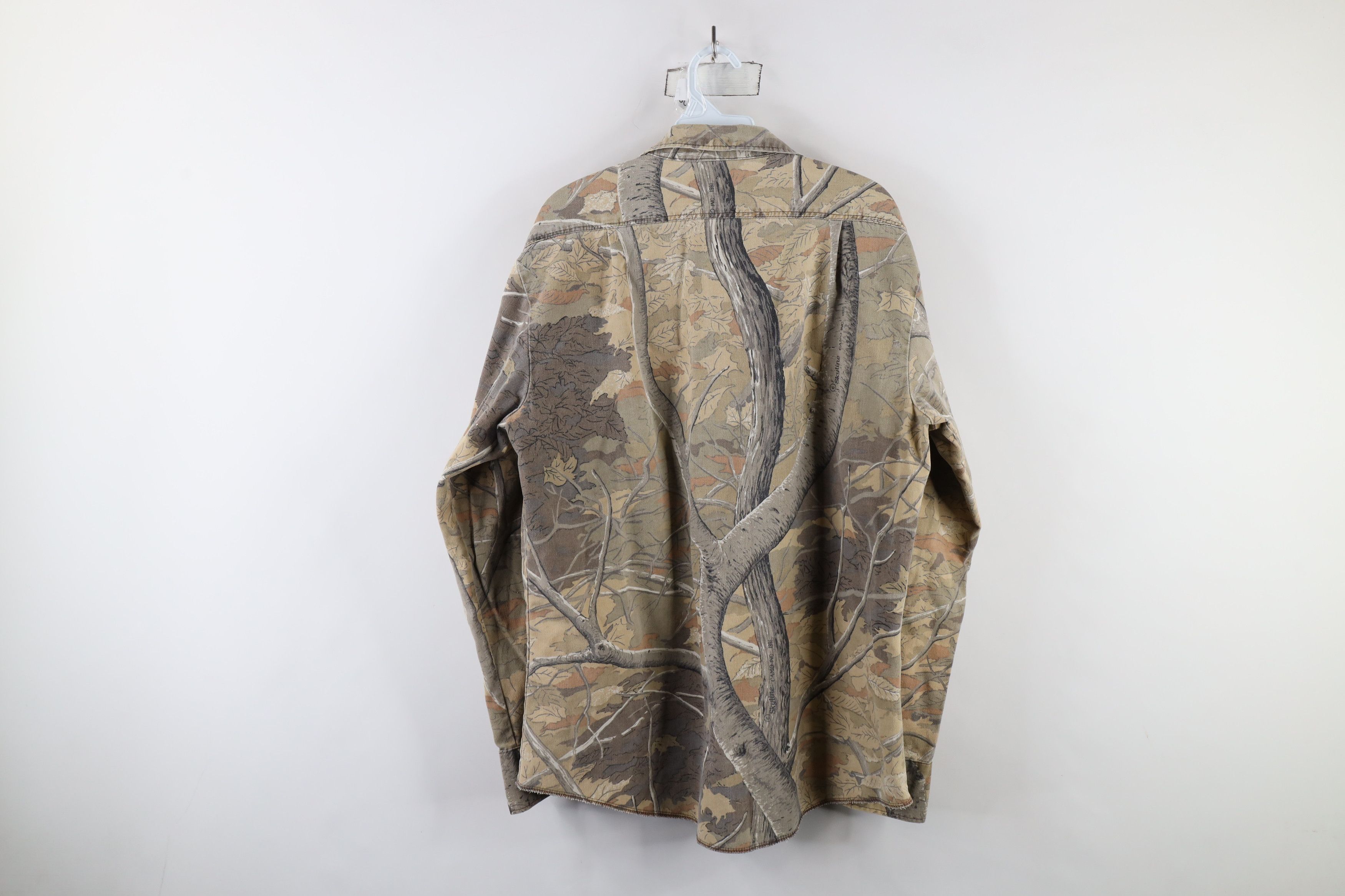 Vintage Vintage 90s Streetwear Camouflage Flannel Button Shirt USA Size US L / EU 52-54 / 3 - 10 Thumbnail