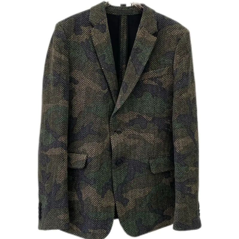 Valentino Valentino Multicolor Wool Men's Jacket 0089 Size US L / EU 52-54 / 3 - 1 Thumbnail