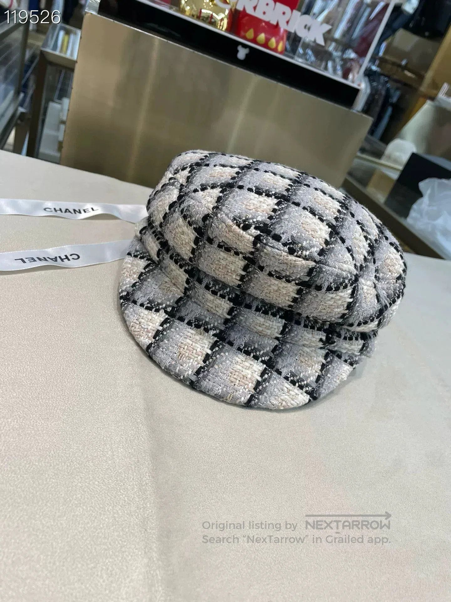 Chanel Chanel 22K Tweed Check Newsboy Cap. Size ONE SIZE - 1 Thumbnail