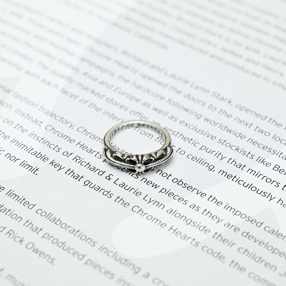 Chrome Hearts CHROME HEARTS BABY CLASSIC FLORAL RING SILVER Size ONE SIZE - 7 Thumbnail