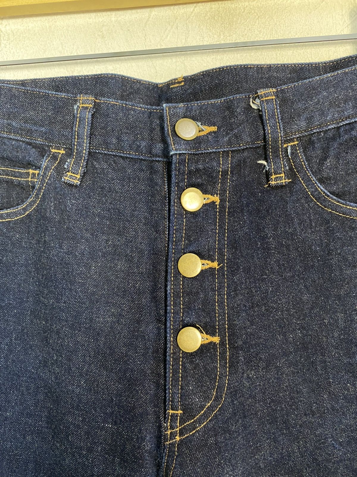 Japanese Brand Hype Japanese Distressed Knee Indigo Denim Jeans Baggy 28 29 Size 29" - 5 Thumbnail