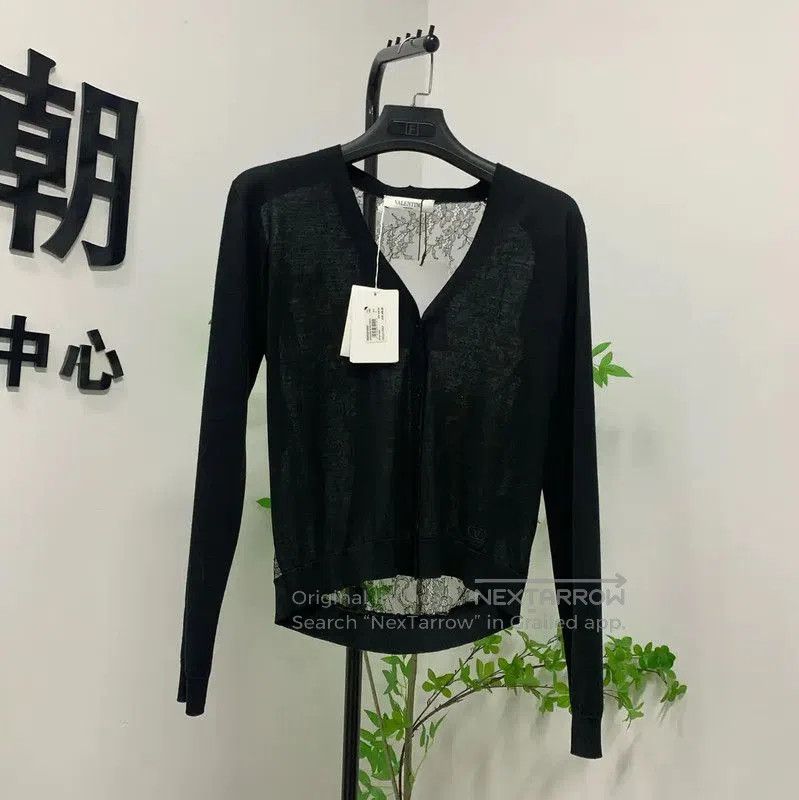 Valentino Valentino Black Women's Knit Cardigan . Size L / US 10 / IT 46 - 1 Thumbnail