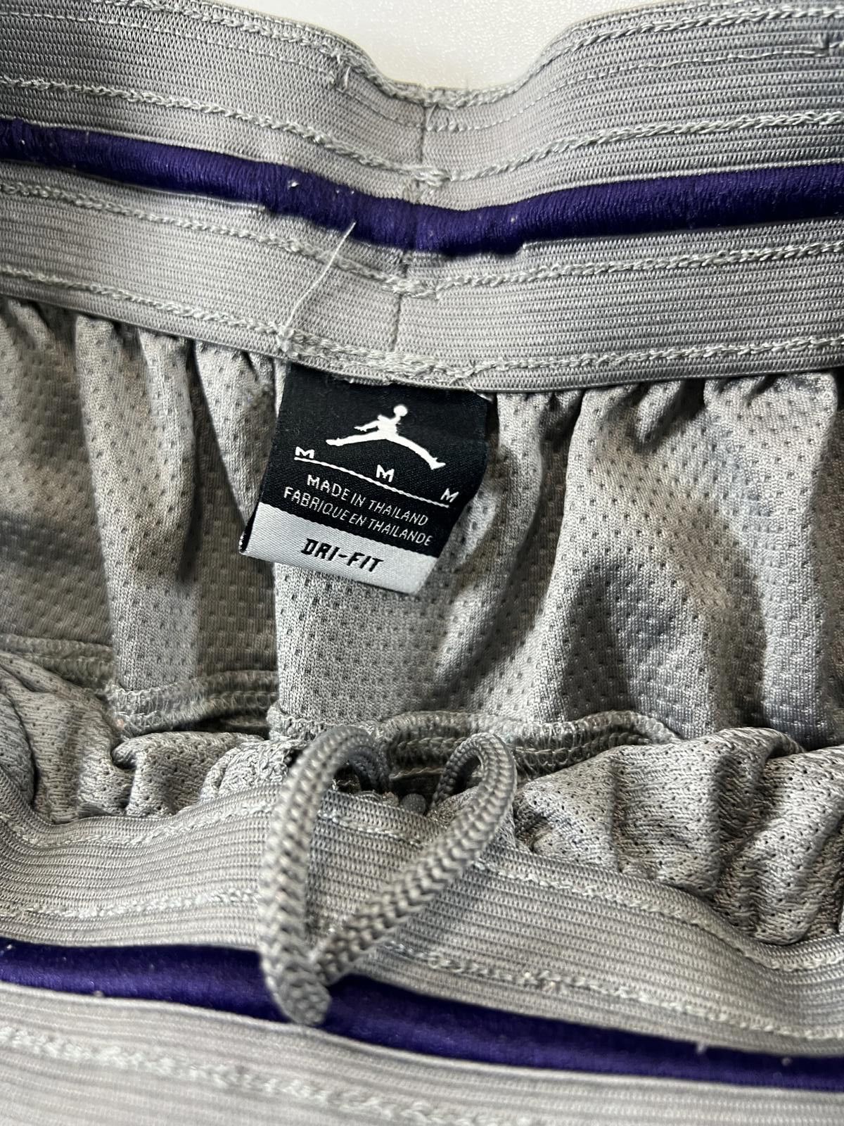 Jordan Brand Jordan Men's Basketball Shorts Grey and Purple Size US 32 / EU 48 - 6 Thumbnail
