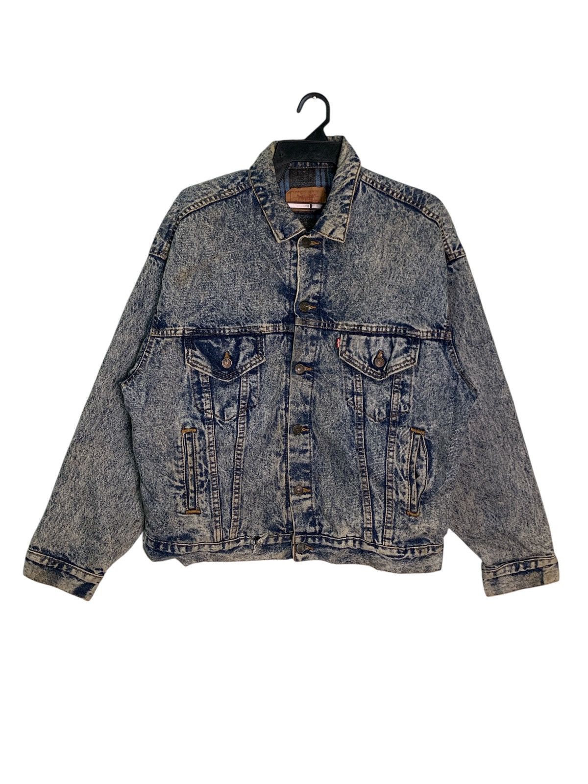 Levi's Vintage Clothing Rare Design Vintage Levi’s Trucker Jackets Size US L / EU 52-54 / 3 - 1 Thumbnail