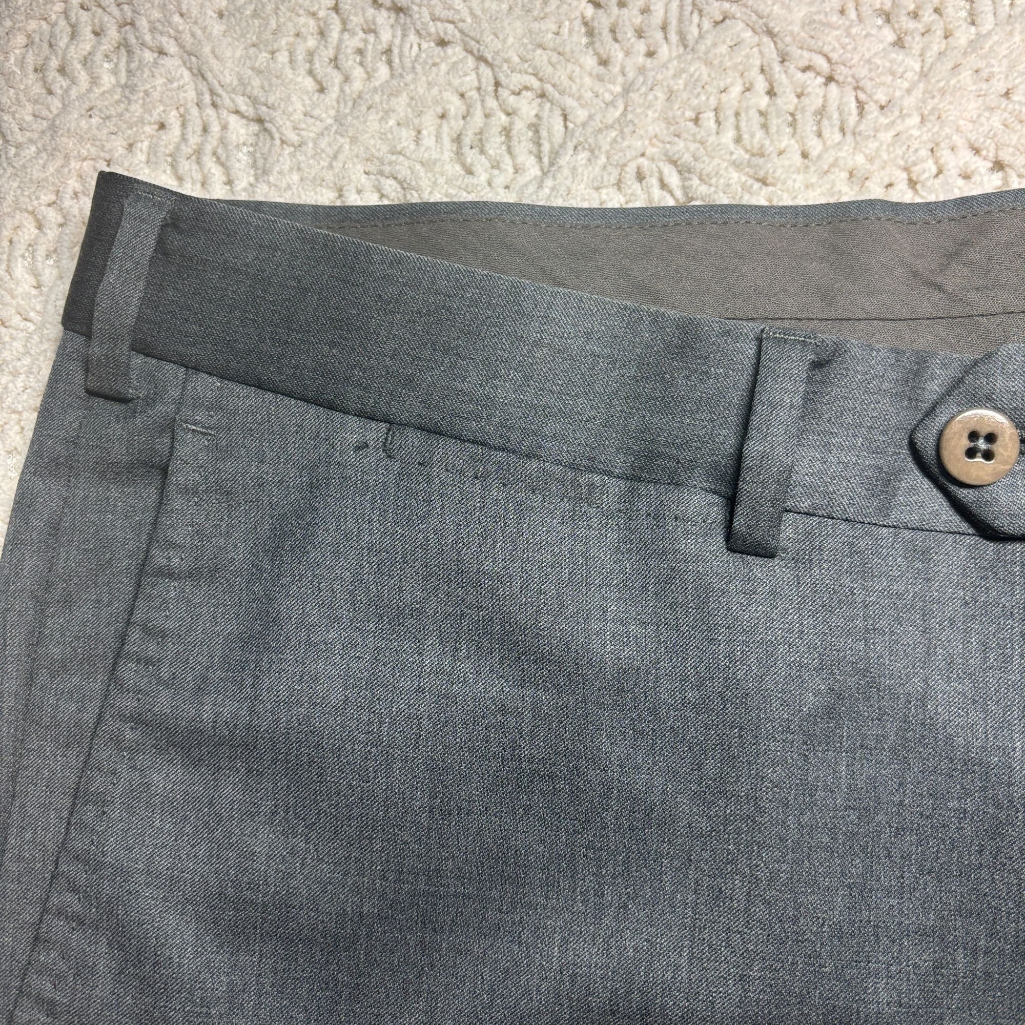 Ermenegildo Zegna Ermenegildo Zegna Mens Wool Micronsphere Gray Dress Pants Si Size 42R - 6 Thumbnail