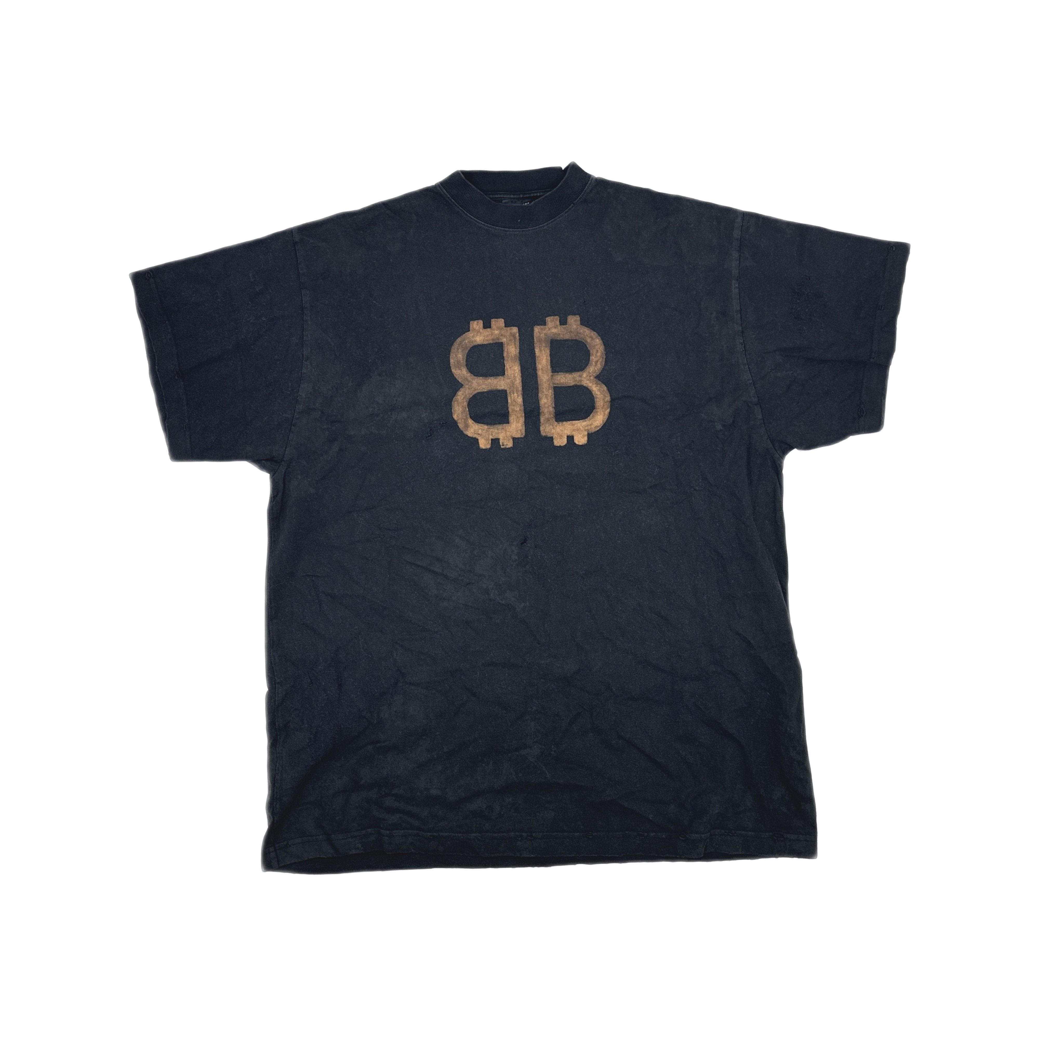Balenciaga Balenciaga Bitcoin Logo Print T-Shirt Size 3 Size US L / EU 52-54 / 3 - 1 Thumbnail