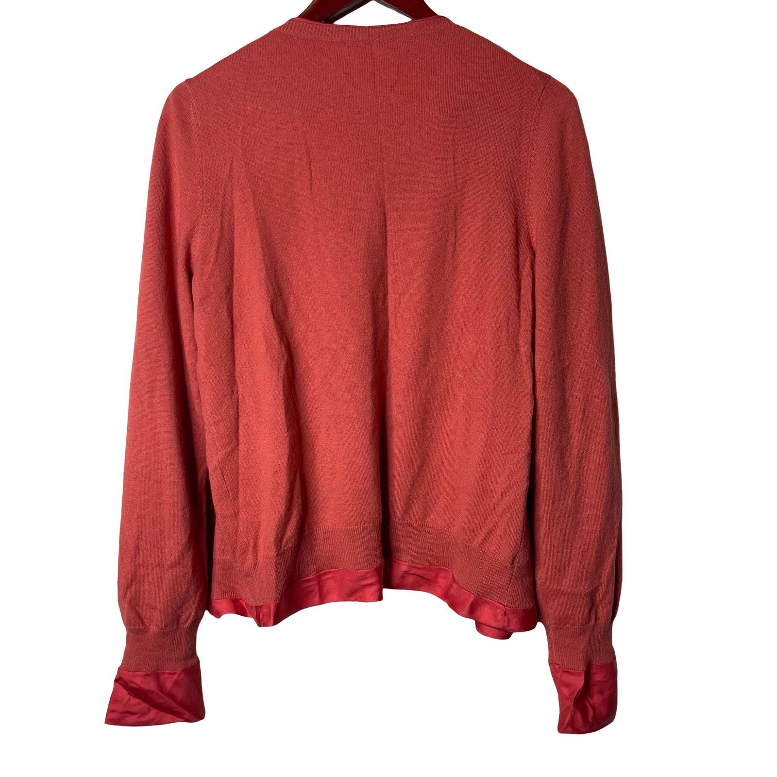 Bottega Veneta Bottega Veneta Cashmere Silk Coral Open Front Cardigan Size M / US 6-8 / IT 42-44 - 4 Thumbnail