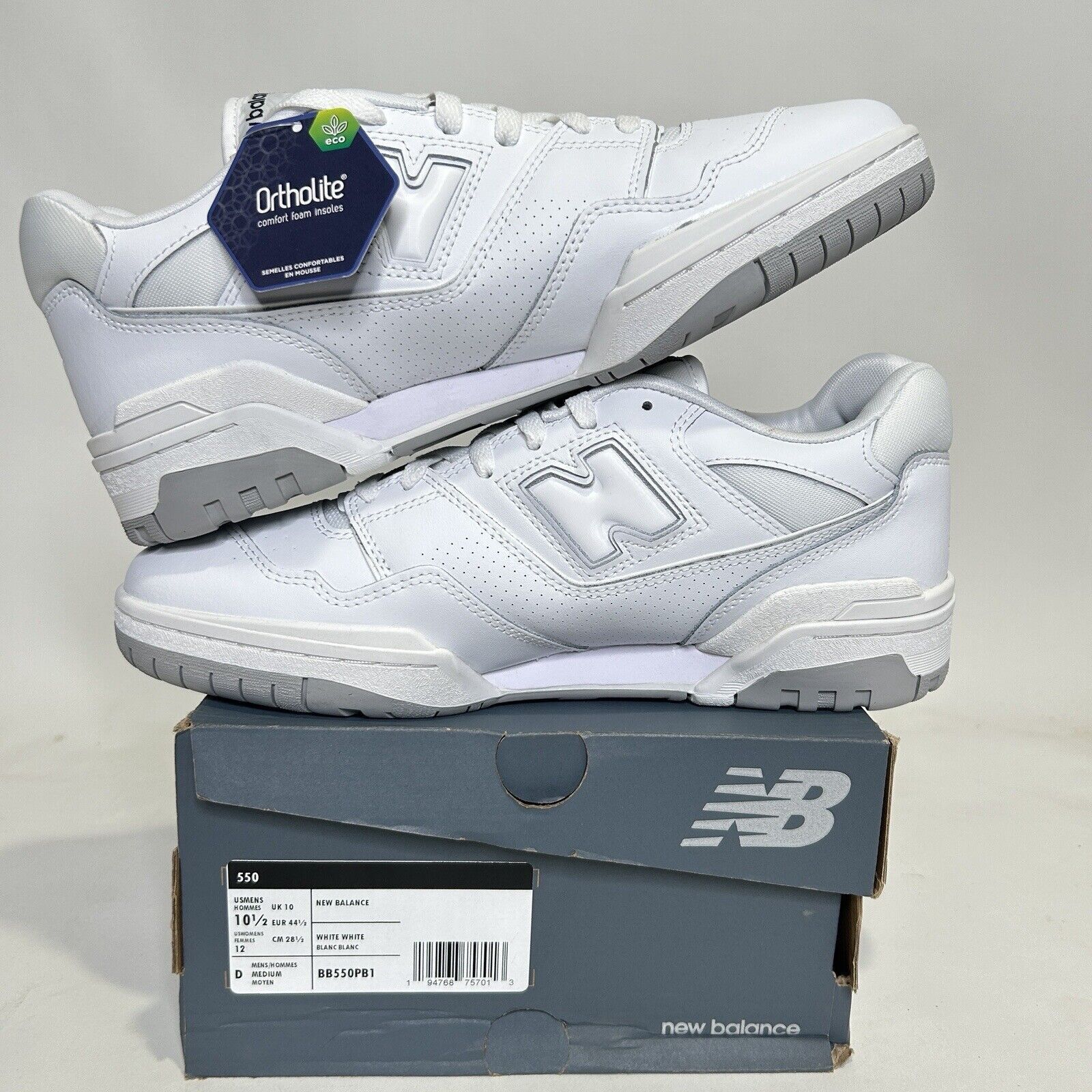 New Balance New Balance 550 “White Grey” 2024 Size US 10.5 / EU 43-44 - 3 Thumbnail