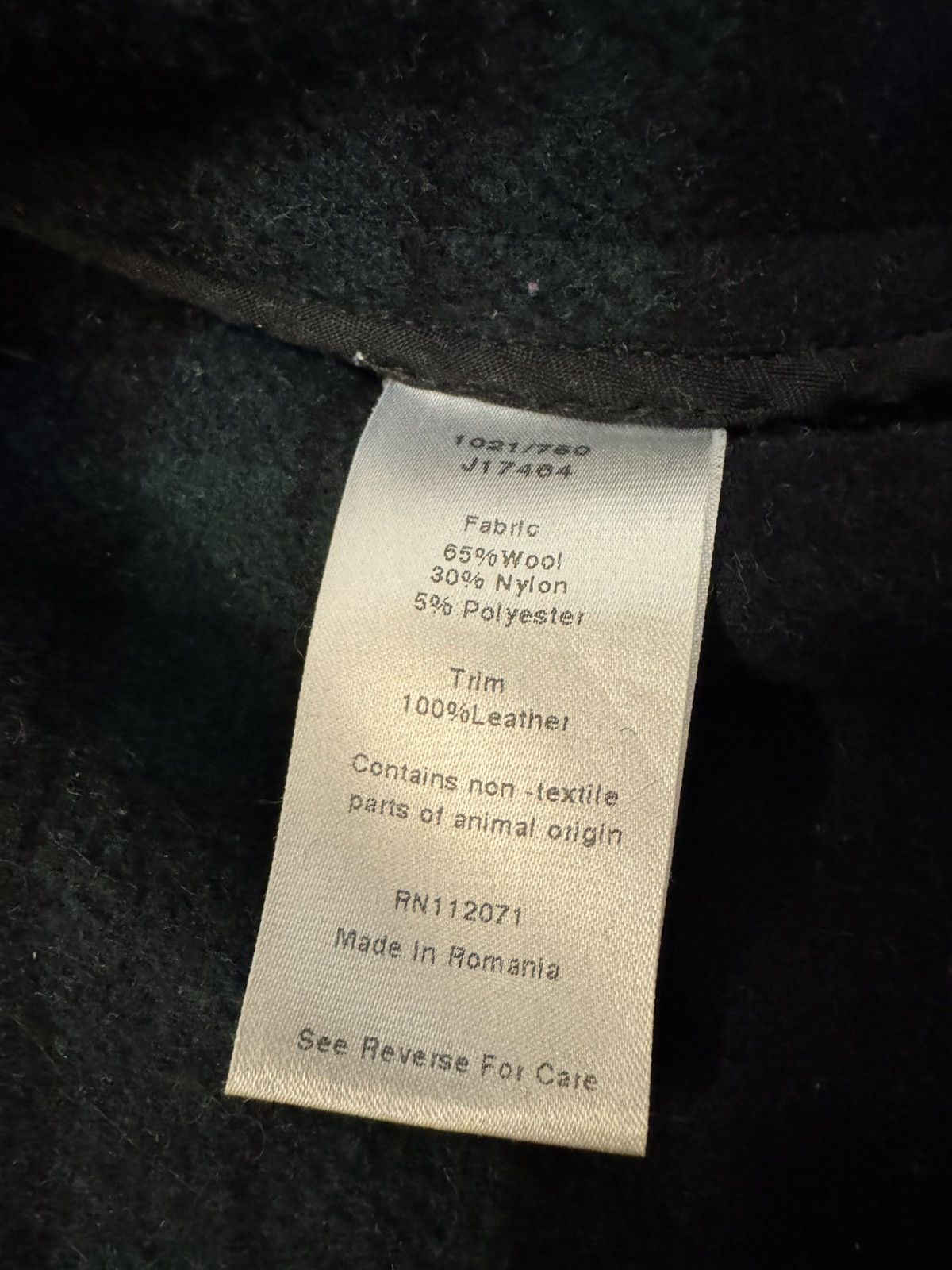 Jigsaw Jigsaw Wool Duffle Coat Jacket Leather Navy size 10 S Size M / US 6-8 / IT 42-44 - 14 Thumbnail