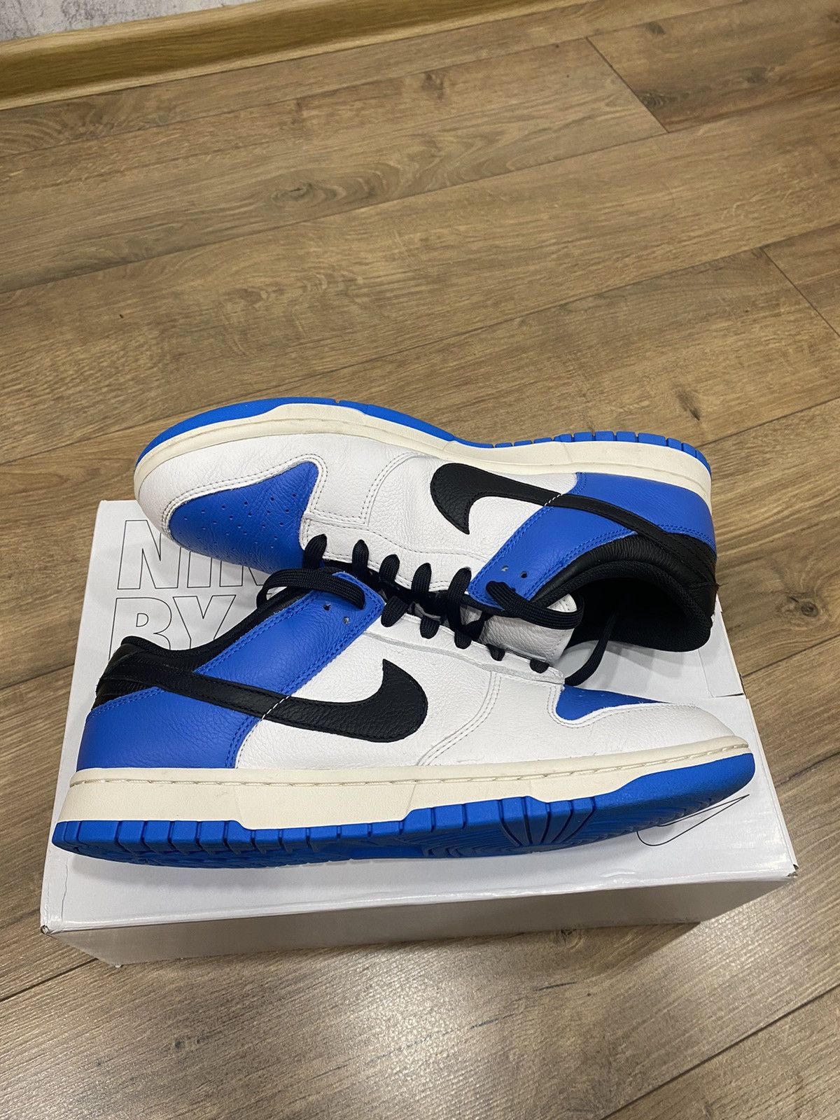 image of Nike By You Dunk Low Size 11 Shoes in White, Men's
