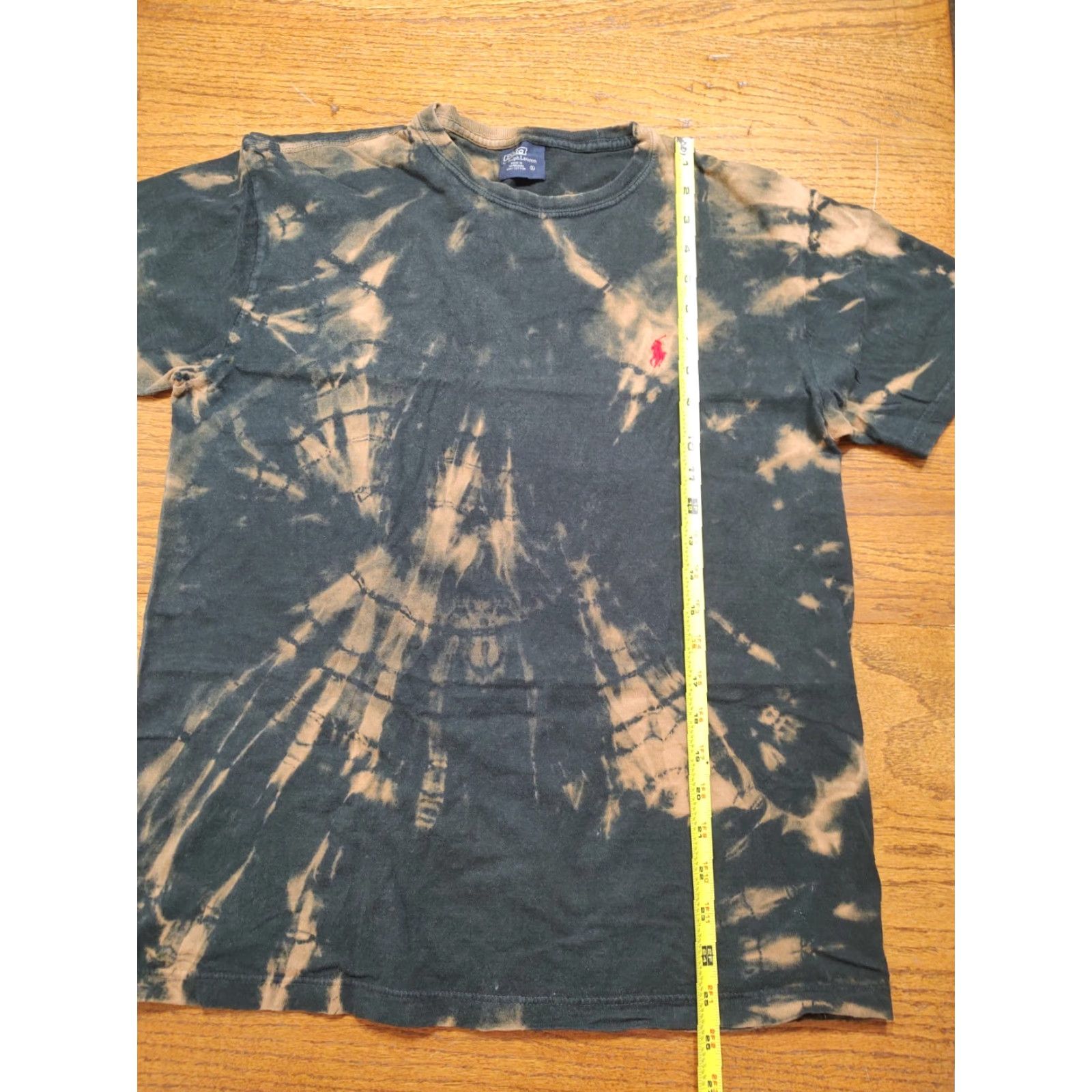 Ralph Lauren VINTAGE Polo Ralph Lauren T Shirt Tie Dye Acid Wash Black Mens S Shirt Crew Neck Short Sleeve Classic Fit Cotton Tie Dye 2020s? Size US S / EU 44-46 / 1 - 5 Thumbnail