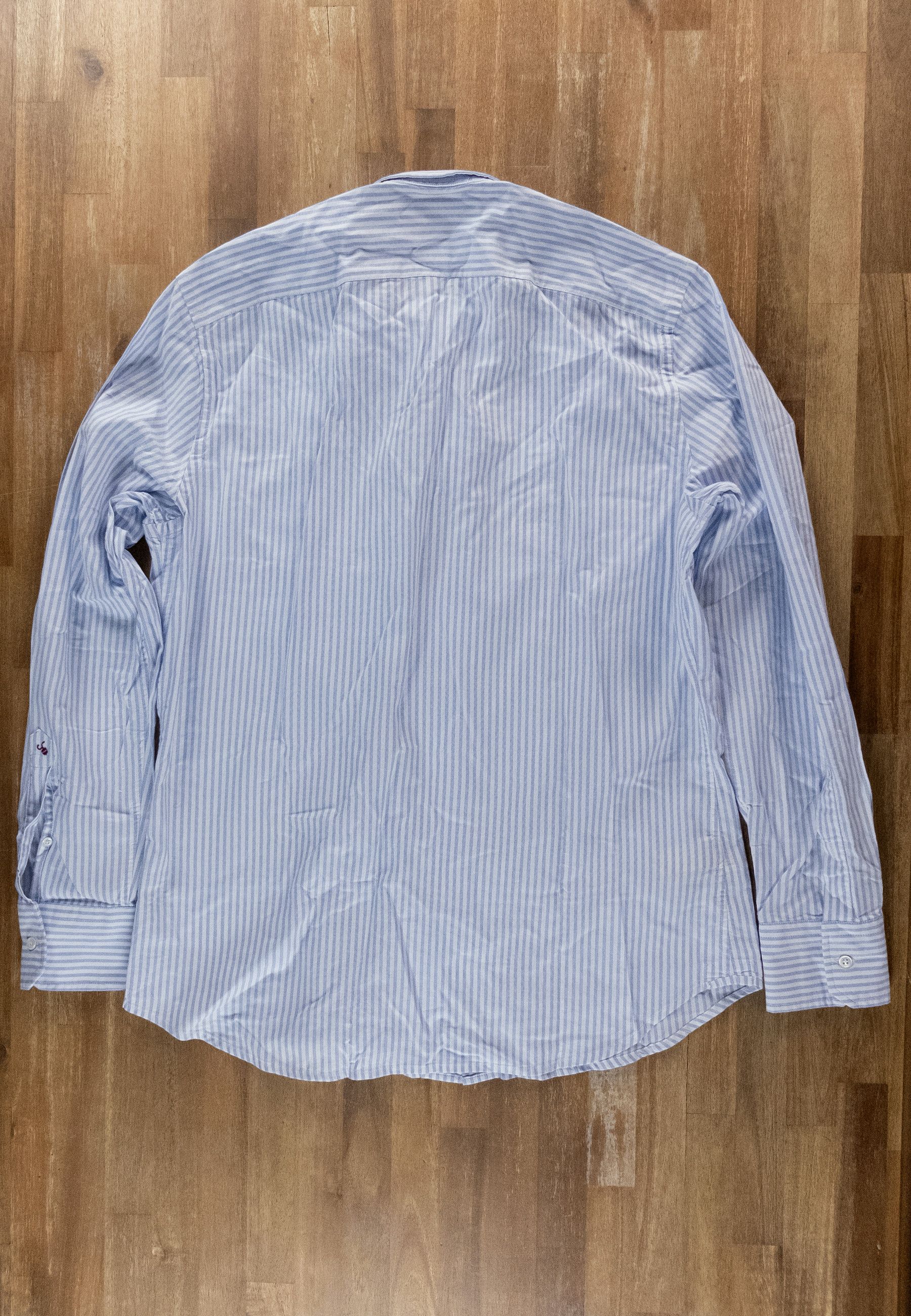 Slowear SLOWEAR Glanshirt blue white striped shirt Size 42 Size US L / EU 52-54 / 3 - 8 Thumbnail