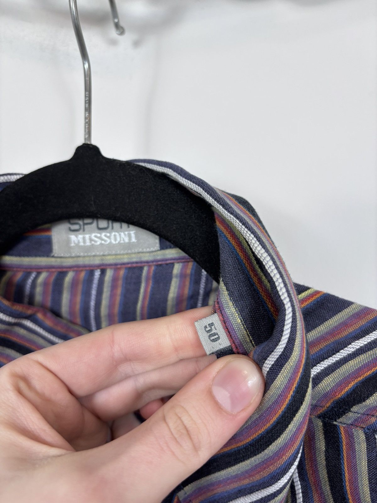 Missoni Vintage Missoni Sport Striped Linen Cotton Button Up Shirt Size US M / EU 48-50 / 2 - 13 Thumbnail