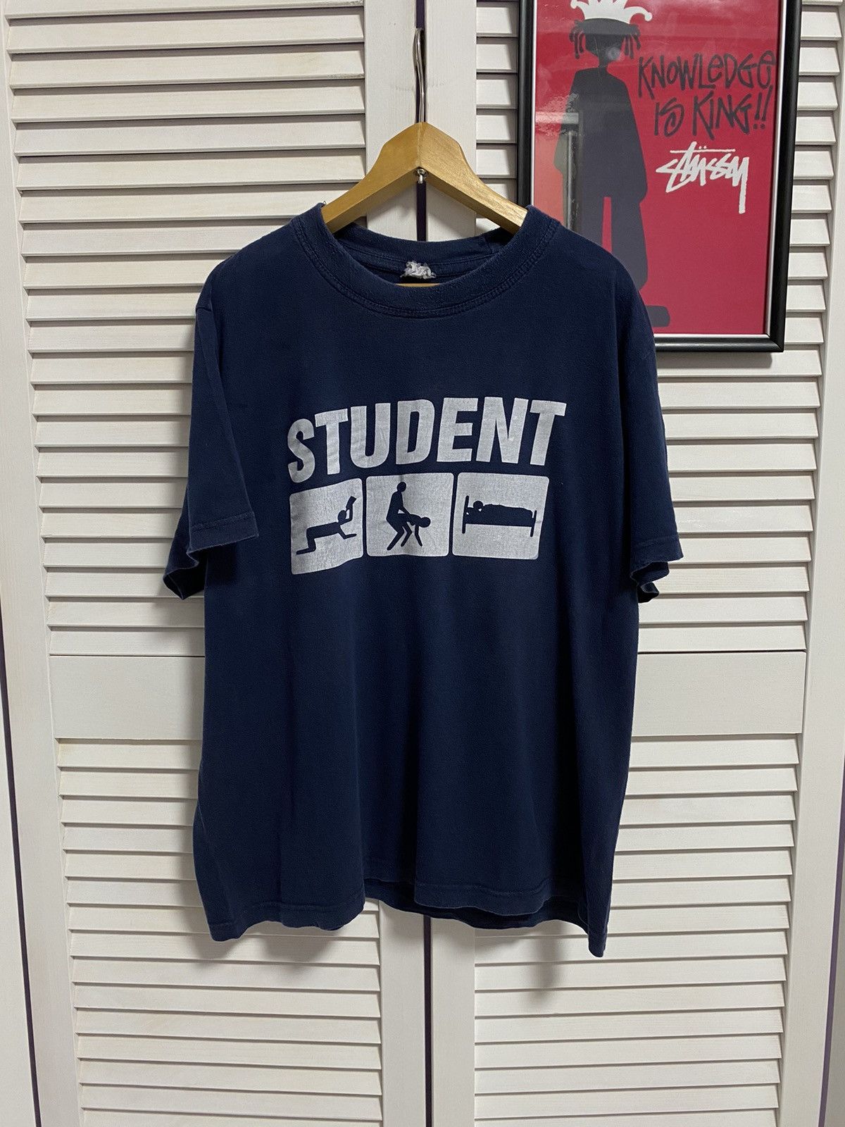 Band Tees Vintage T-Shirt Student Drink Sex Sleep Humor Y2k Size US S / EU 44-46 / 1 - 1 Thumbnail