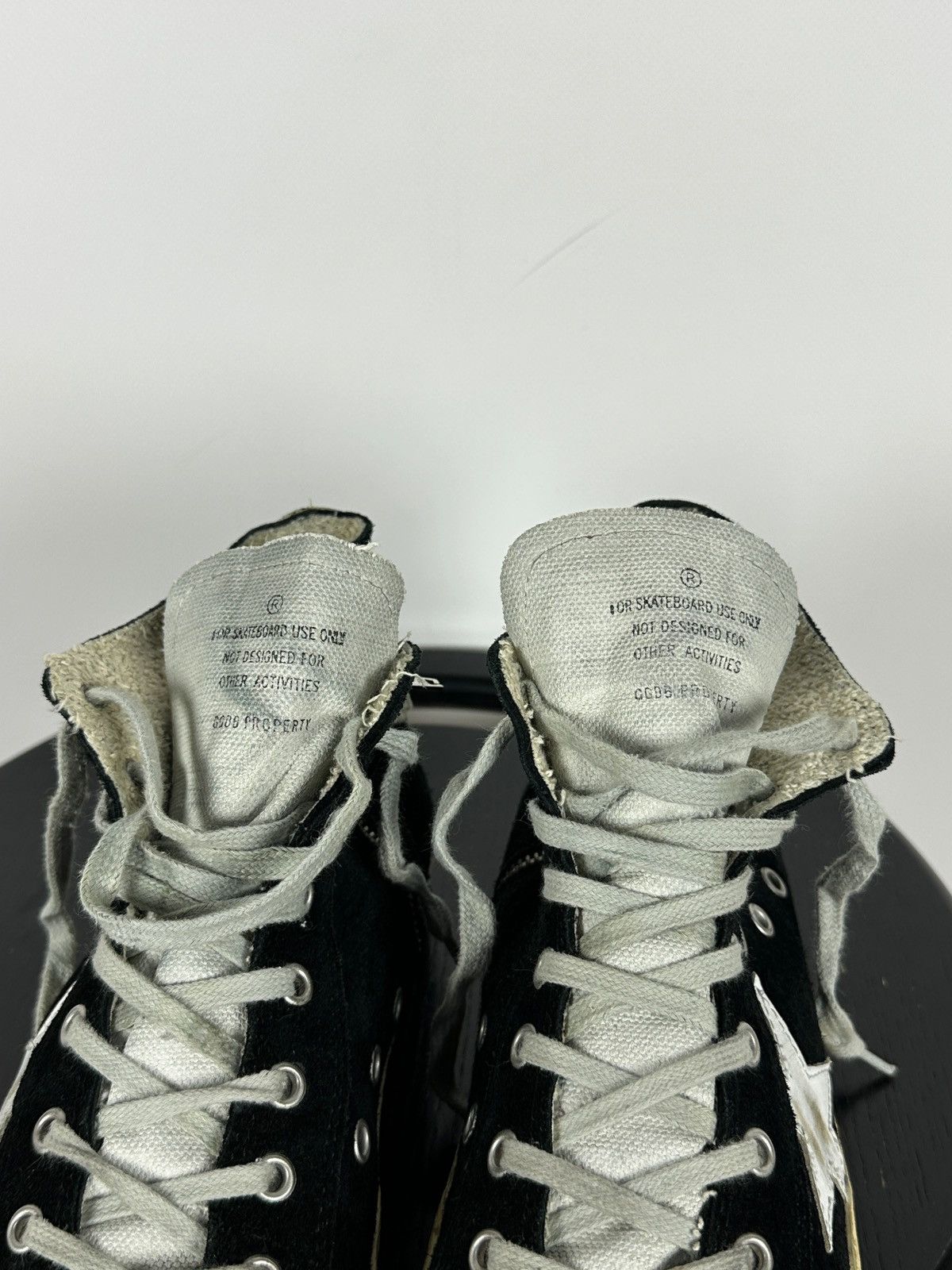 Golden Goose Golden Goose Francy Black Suede High Top Sneakers Size US 7 / EU 40 - 21 Thumbnail