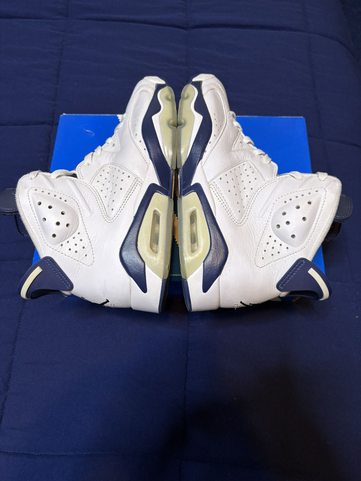 Jordan Brand Jordan 6 Retro Midnight Navy 2022 Size 8.5 Size US 8.5 / EU 41-42 - 3 Thumbnail