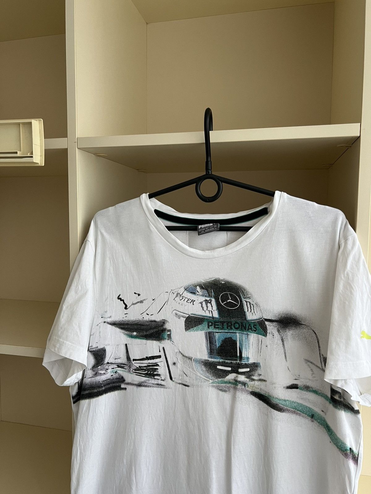 Mercedes-Benz Puma Mercedes Racing F1 Tee T-Shirt Lewis Hamilton Size US L / EU 52-54 / 3 - 6 Thumbnail