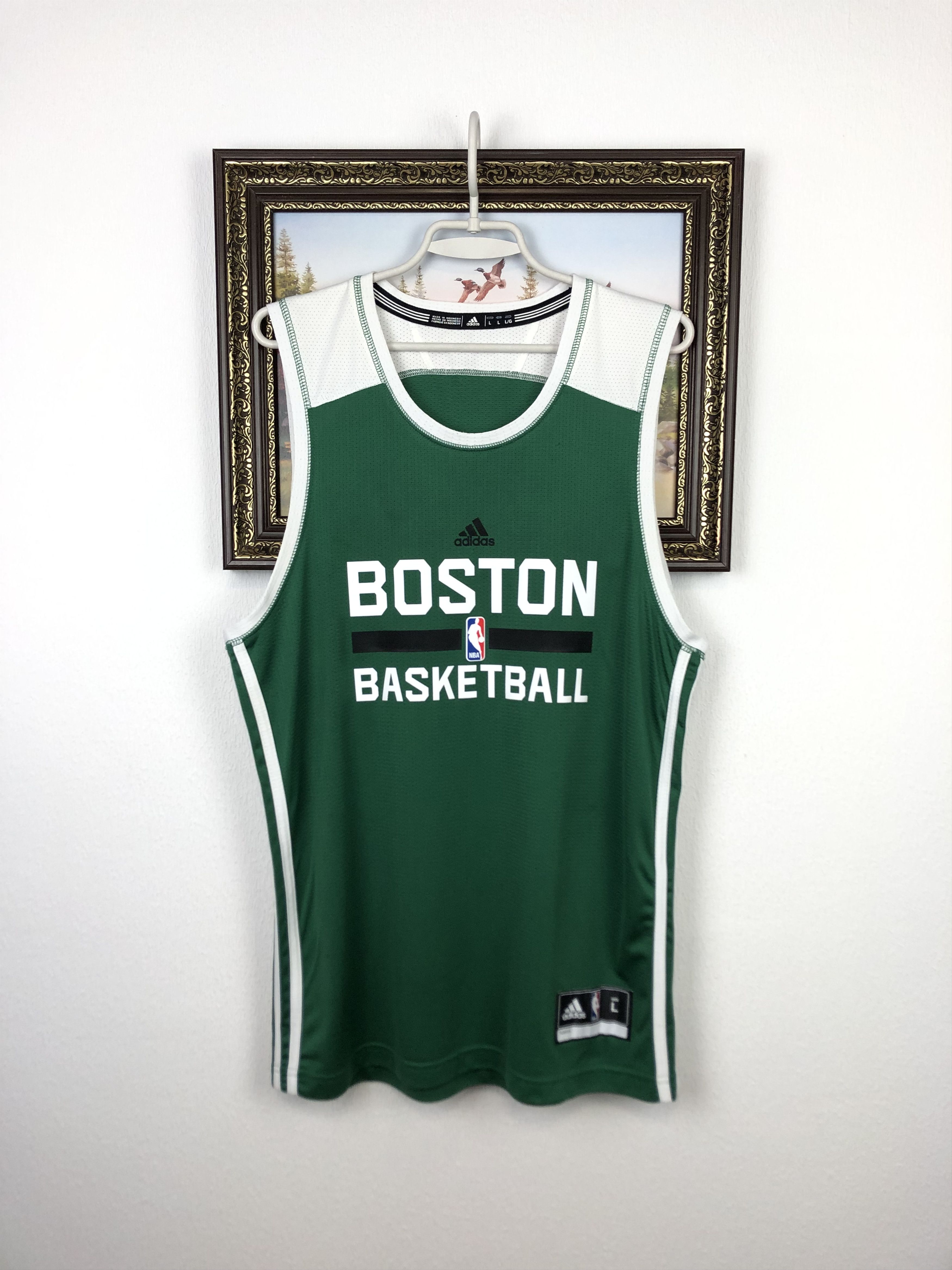 Adidas Adidas Boston Celtics NBA Practice Jersey Mens NBA Tee Size US L / EU 52-54 / 3 - 1 Thumbnail