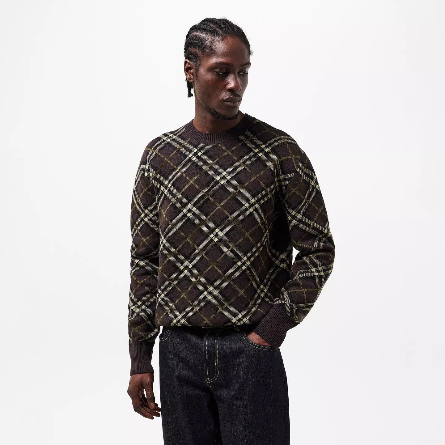 Burberry o1g2r1mq0426 Ribbed Crew Neck Jumper in Multicolor Size US L / EU 52-54 / 3 - 3 Thumbnail