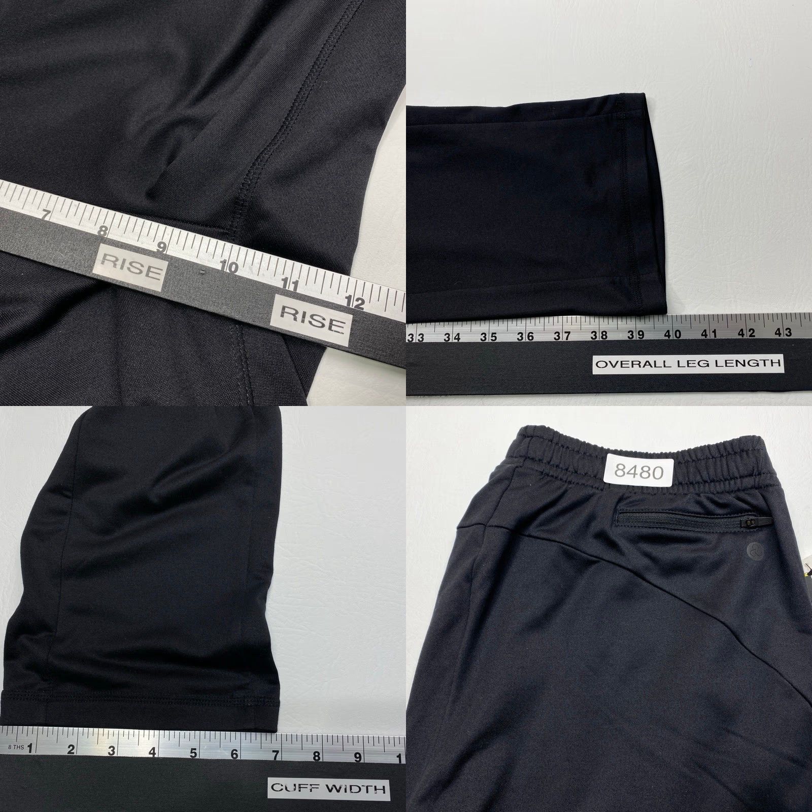 Vintage NWT Zella Leggings Womens Small Black Drawstring Elastic Waist Workout Yoga 8480 Size 28" / US 6 / IT 42 - 9 Thumbnail