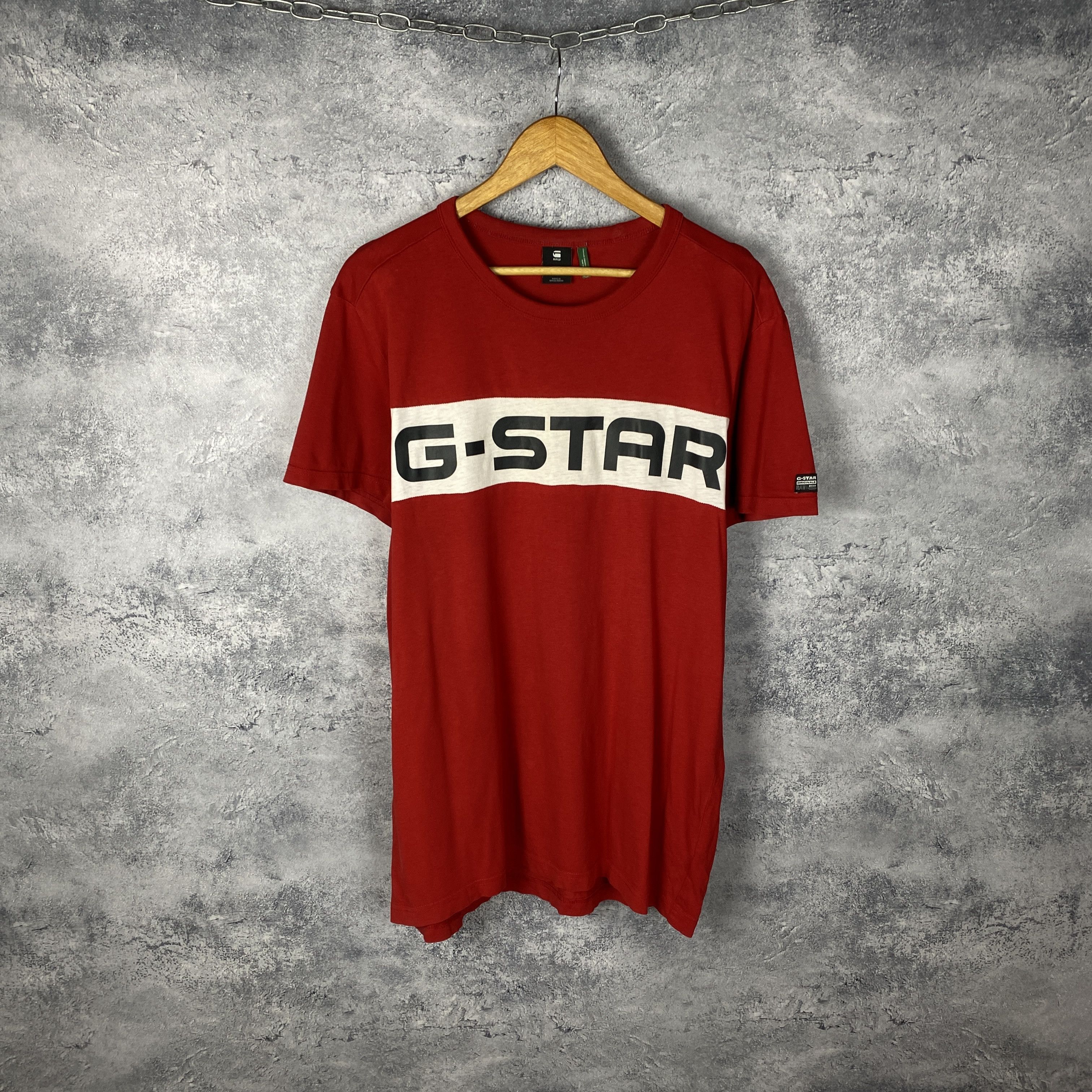 G-Star G Star Raw Tee Men's Size M Red Short Sleeve Size US M / EU 48-50 / 2 - 1 Thumbnail