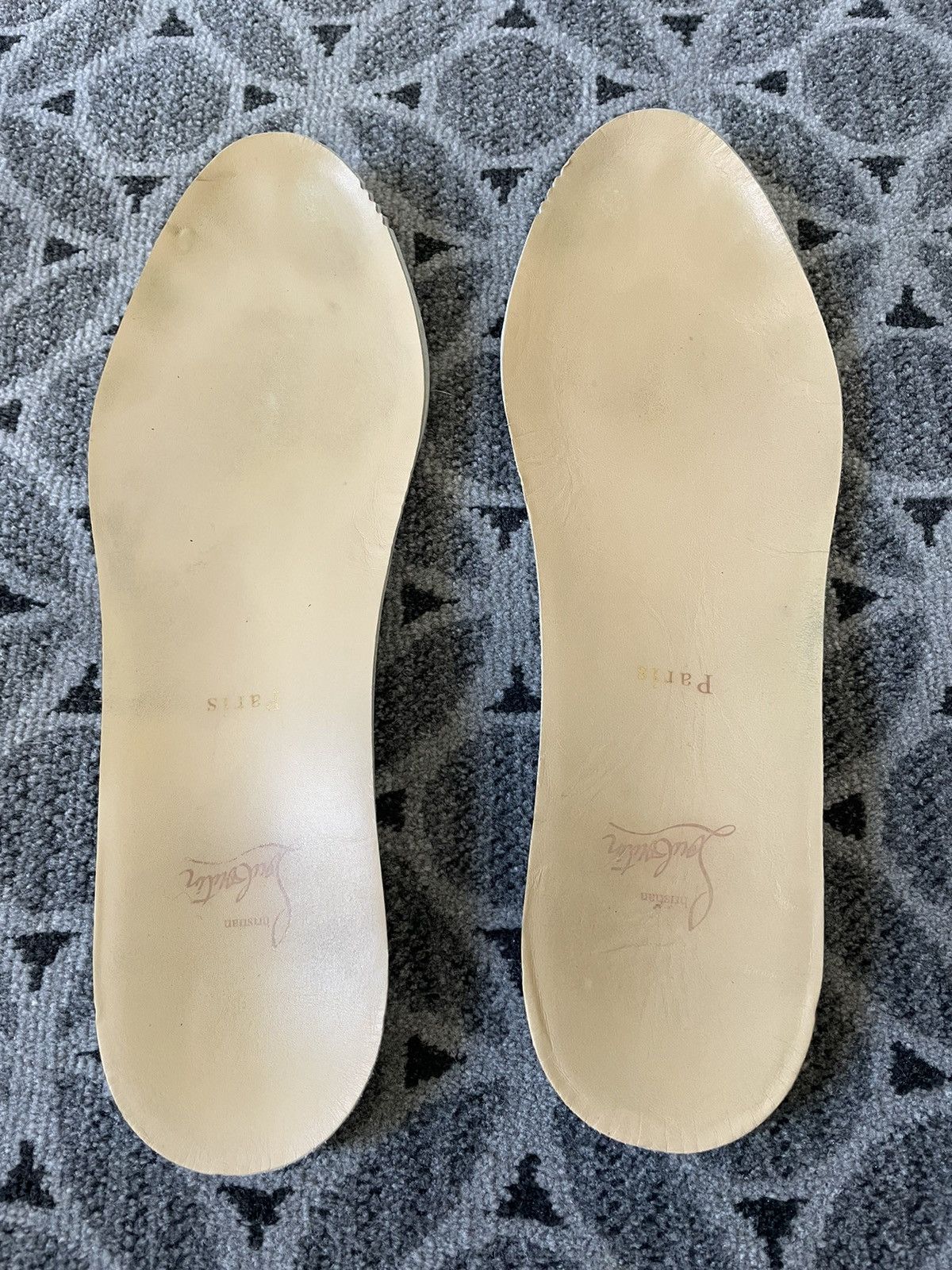 Christian Louboutin Loubishark Sneakers Calf Leather Worn Once Mens CL Paris Size US 9.5 / EU 42-43 - 11 Thumbnail