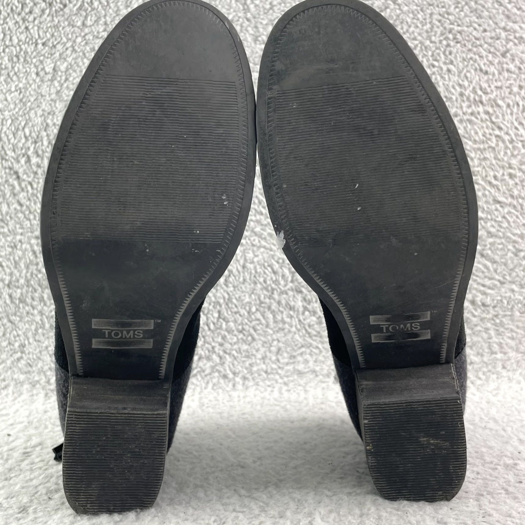 Toms Toms Boots Women 8.5 Suede Leather Black Bootie Chic Classic 90's Corpcore Leila Size US 9 / IT 39 - 7 Thumbnail