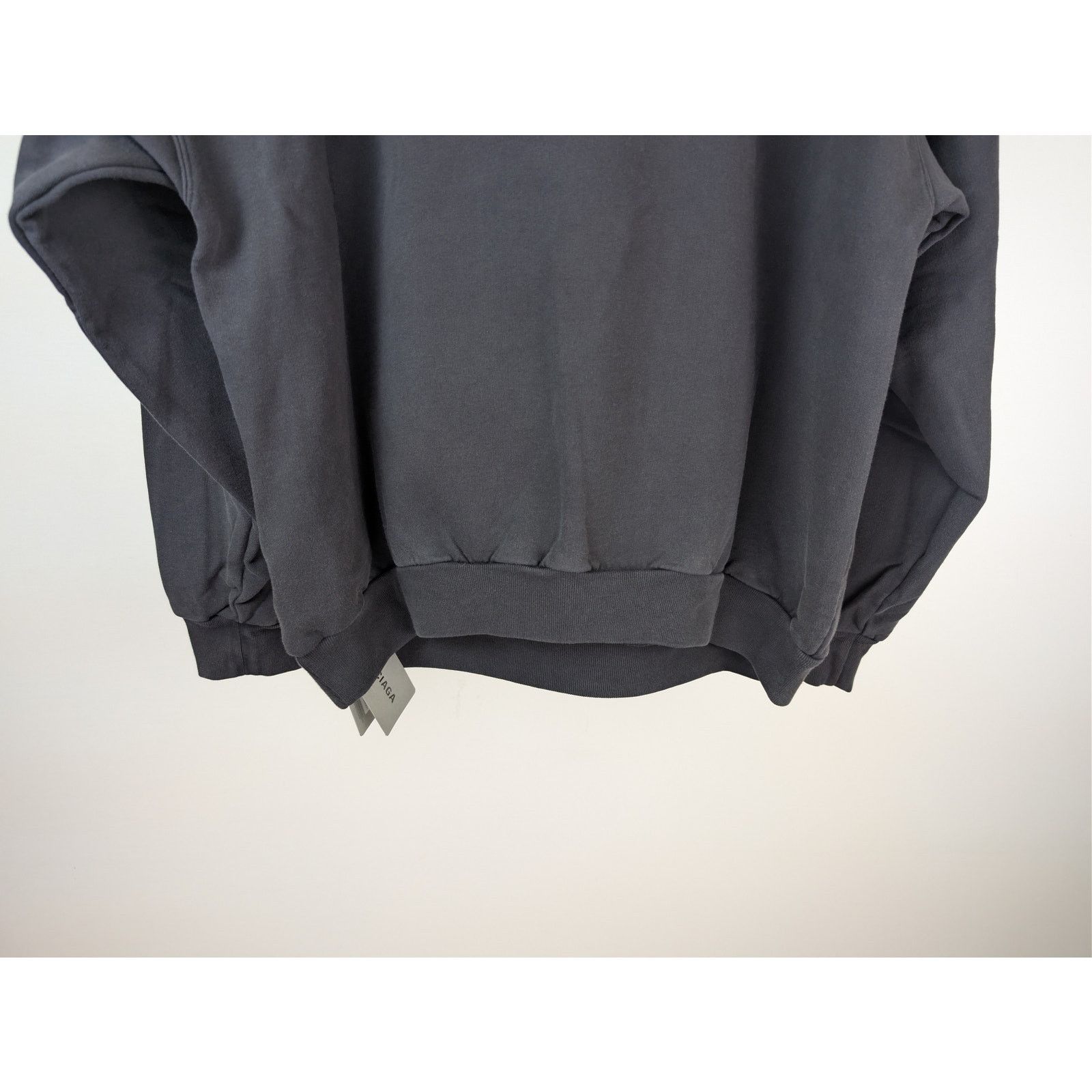 Balenciaga o1rshd1 3B Sports Icon Hoodie in Washed Dark Grey Size US S / EU 44-46 / 1 - 12 Thumbnail