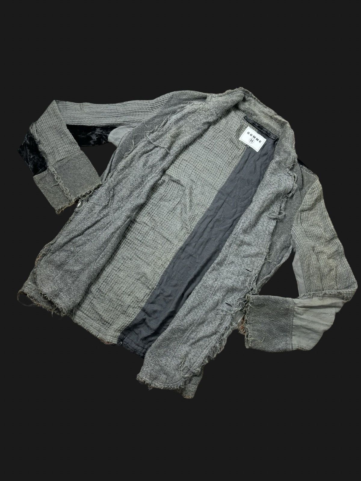 Designer × gomme 🔥Rare! Gomme H yohji Designer Distress Pachworks jacket Size US M / EU 48-50 / 2 - 4 Thumbnail