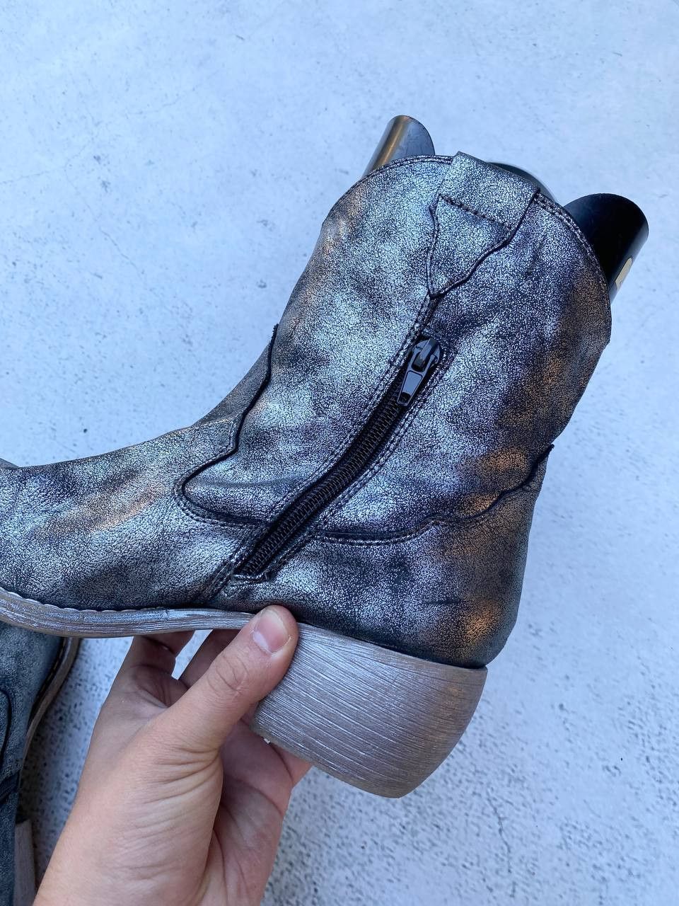 If Six Was Nine Vintage As 98 Rick Owens style Faded Cowboy Biker High Boots Size US 6 / EU 39 - 13 Thumbnail